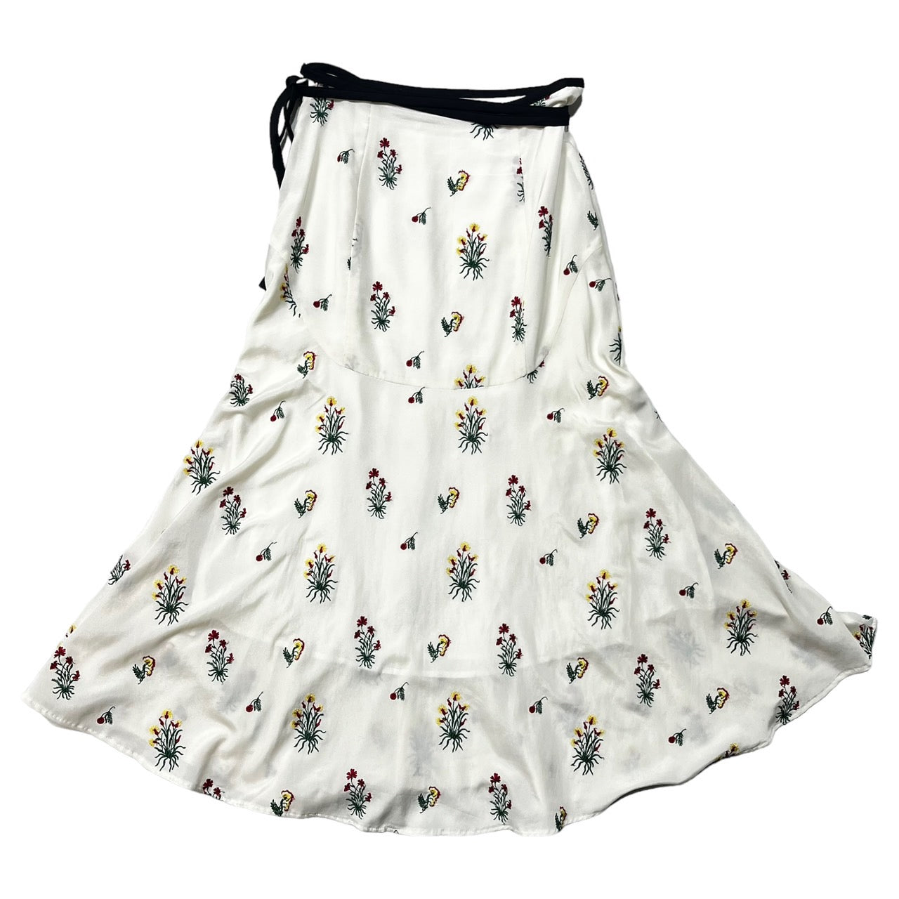 mame kurogouchi(マメクロゴウチ) 18SS Pedicel Embroidery Mermaid Flared Skirt フラワー 刺繍 花柄 マーメード スカート ロング MM18SS-SK046 1(S程度) ホワイト