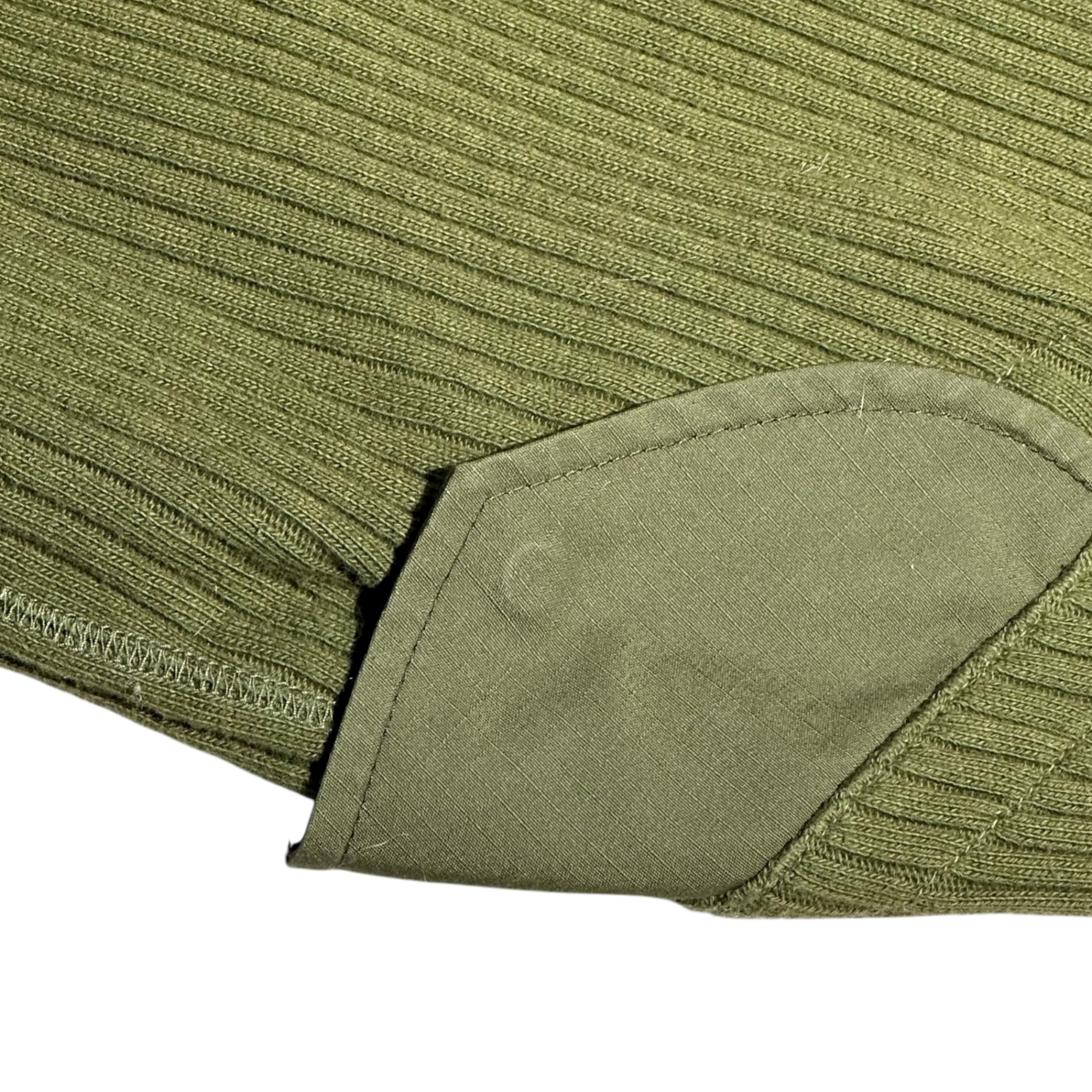 COMME des GARCONS JUNYA WATANABE(コムデギャルソンジュンヤワタナベ) 10AW Military Hooded Ribbed One-Piece ミリタリー フーデッド リブ ワンピース JF-O009 S セージグリーン AD2010 コレクションLOOK 着用品 稀少アイテム