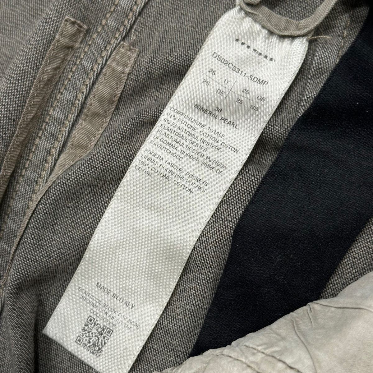 Rick Owens DRKSHDW(リックオウエンスダークシャドウ) BOLANS BOOTCUT Stretchy Denim Pants ボラン ブーツカット ストレッチ デニム パンツ DS02C5311-SDMP 25 グレー