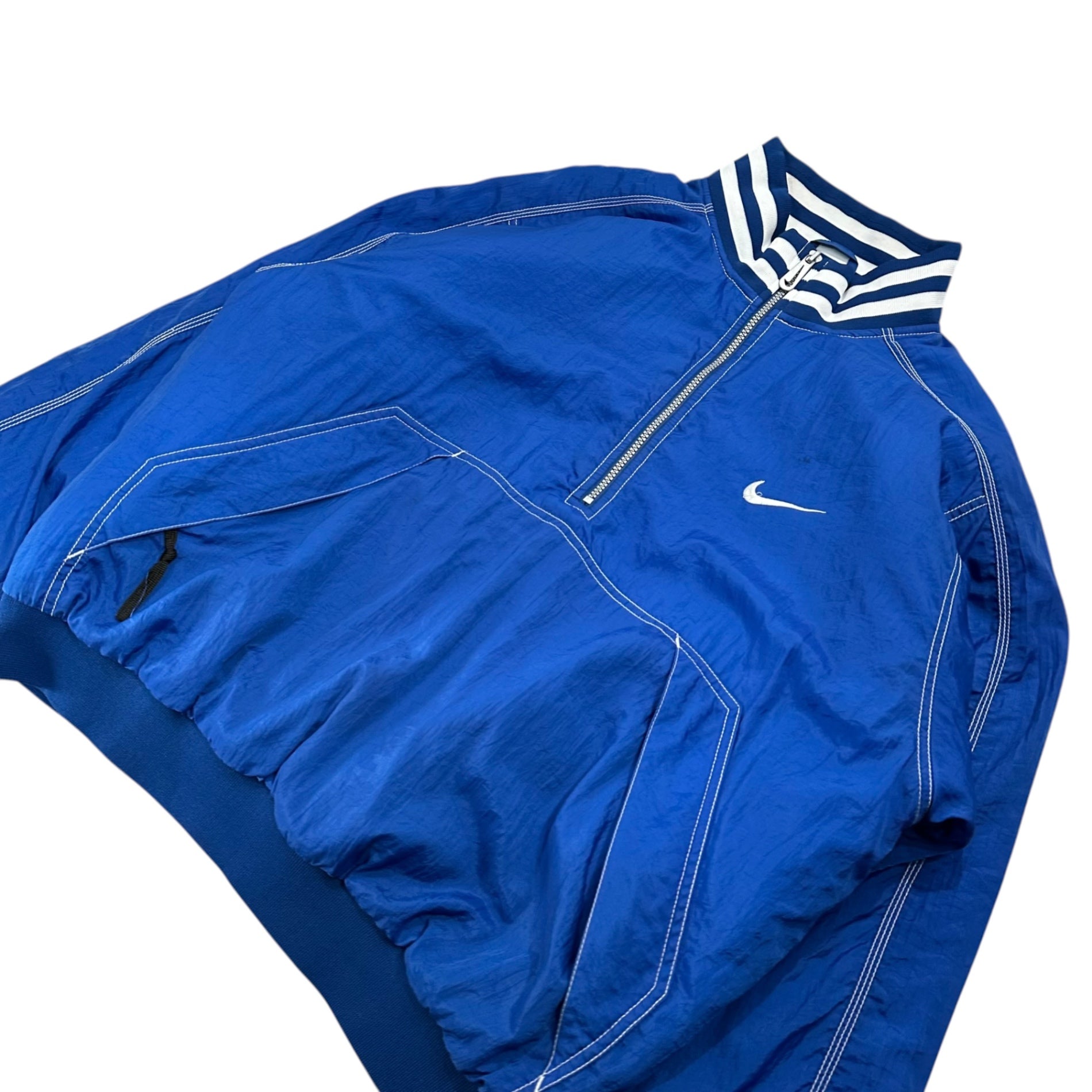 NIKE(ナイキ) 90's Half-Zip Pullover Large Swoosh Padded Jacket