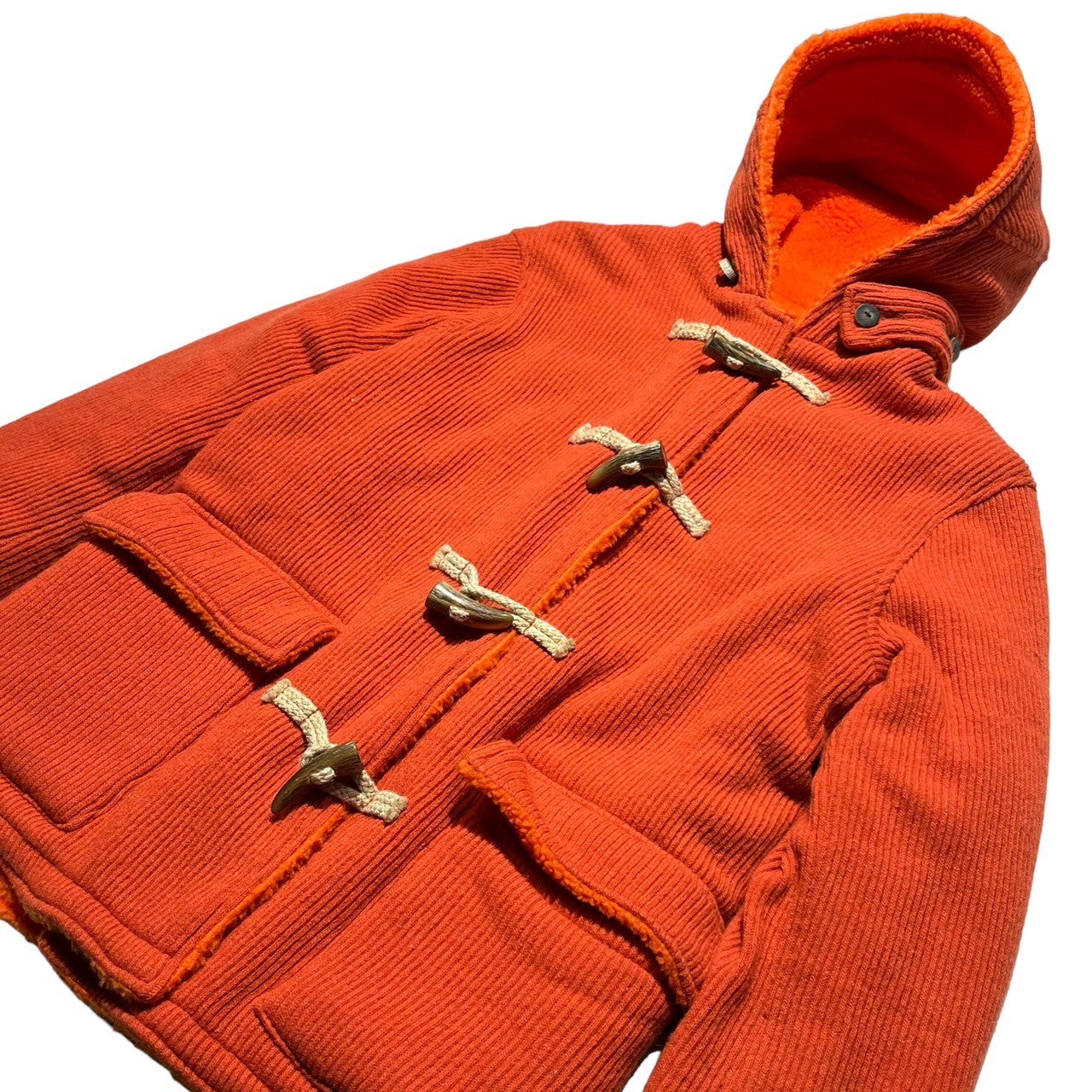 GOODENOUGH(グッドイナフ) 00's vintage luxury orange color duffel coat  ラグジュアリーオレンジカラー ダッフルコート 藤原ヒロシ エルメスオマージュアイテム 表記なし(FREE) オレンジ