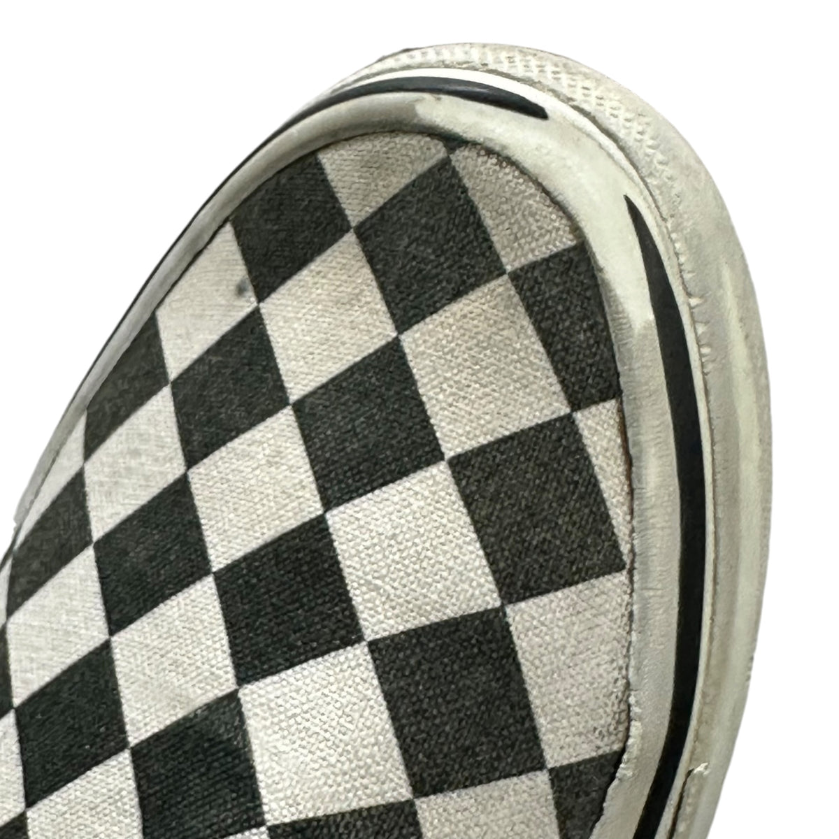 UNDERCOVER×VANS(アンダーカバー×バンズ) 2001SS "CHAOTIC DISCORD" SLIP-ON CHK ケーオティック ディスコード 期 スリッポン V98-J669 28cm ホワイト×ブラック 00's スニーカー チェッカーフラッグ