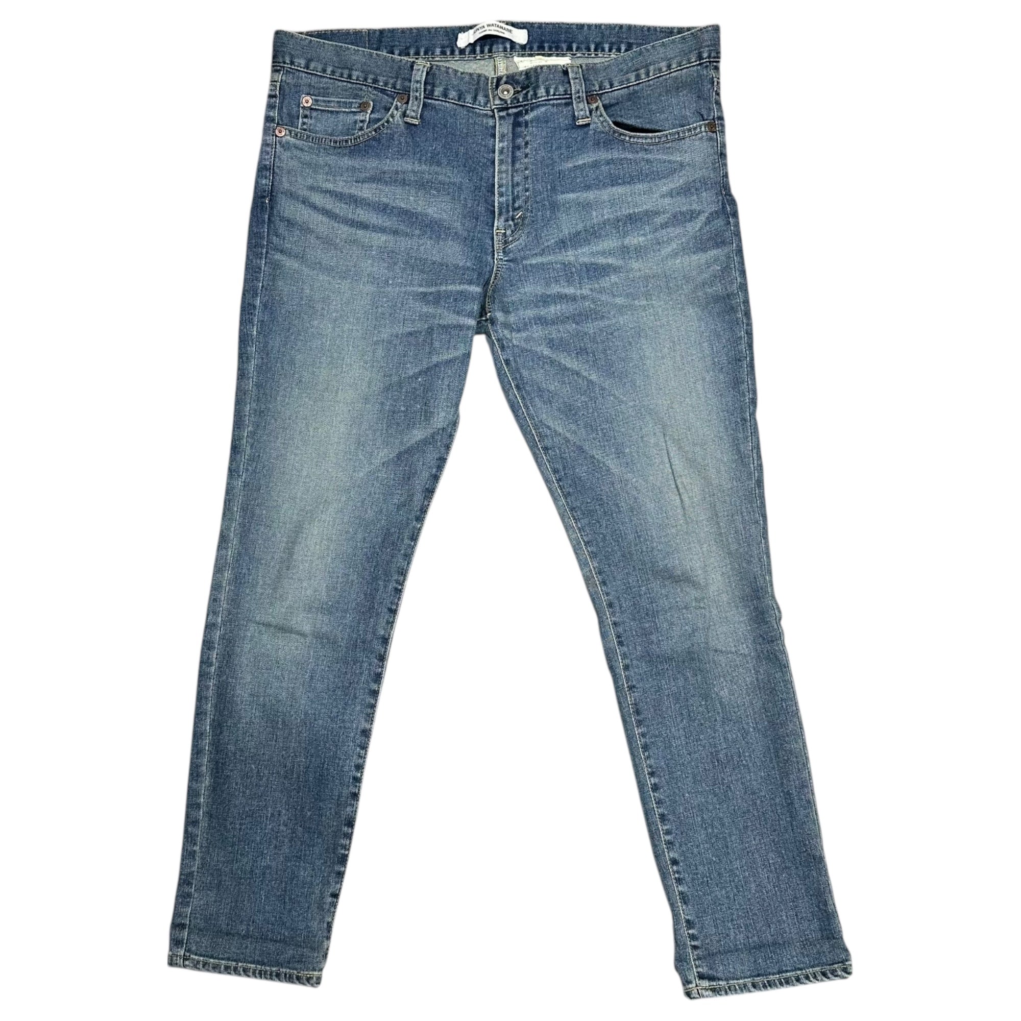 COMME des GARCONS JUNYA WATANABE(コムデギャルソンジュンヤワタナベ) 12AW Vintage-Washed Tapered Denim Pants ヴィンテージ加工 テーパード デニム パンツ JJ-T023 L ライトインディゴ AD2012