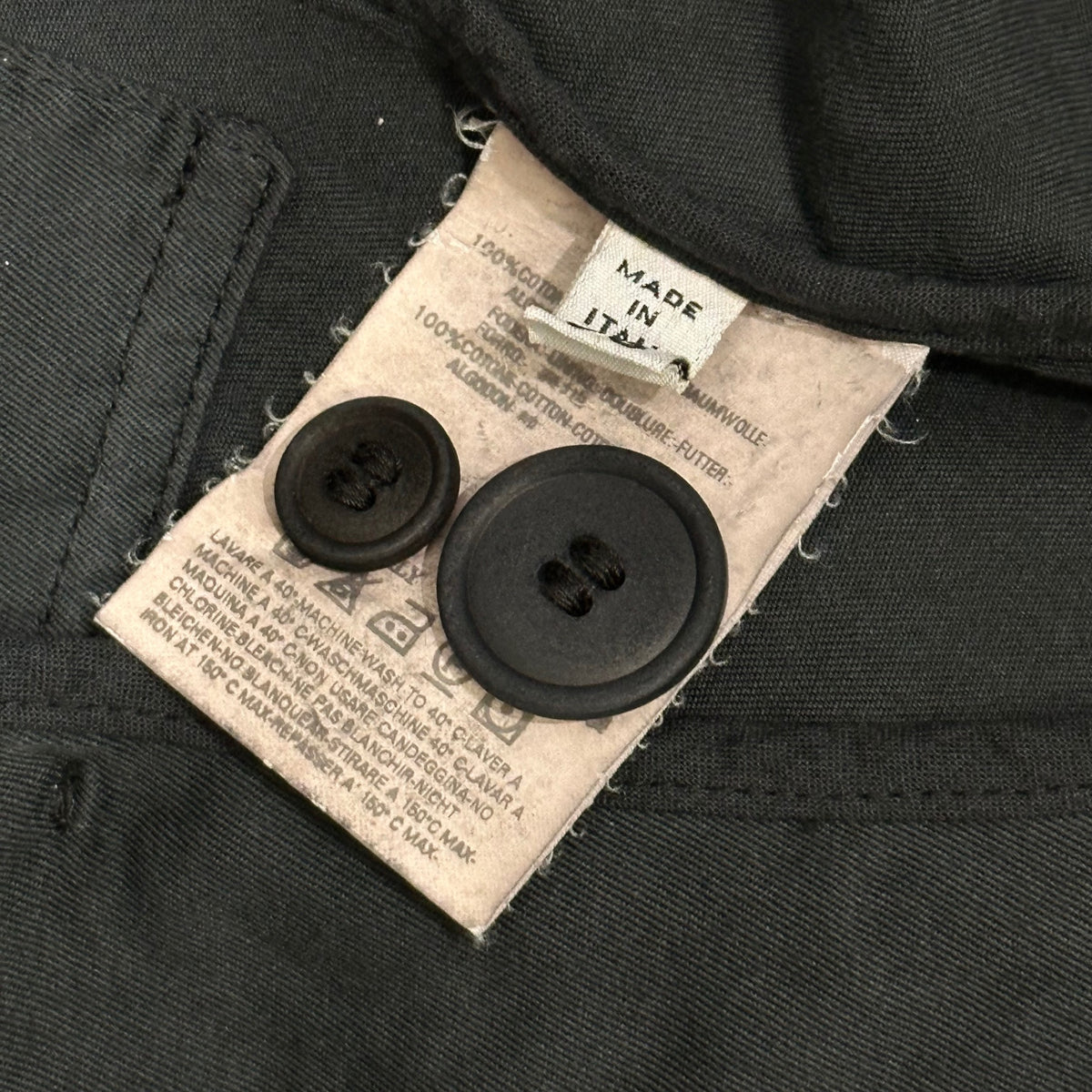 Maison Martin Margiela(メゾン マルタンマルジェラ) 2007SS Inside Out 3B Short Jacket インサイドアウト 3B ショート ジャケット 32 BN016 38 ブラック テーラード 00's 本人期
