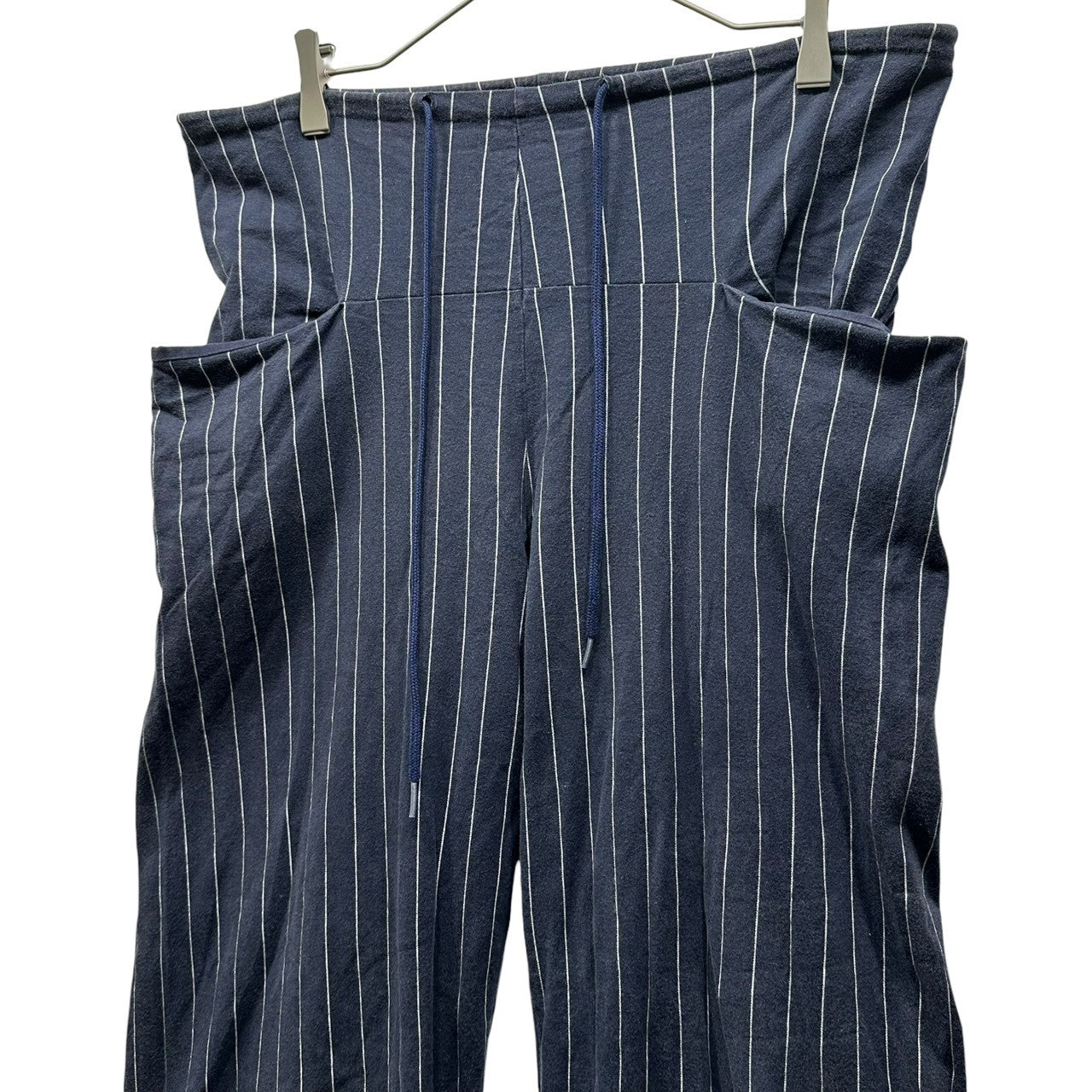 LIMI feu(リミフゥ) Side pocket striped easy pants サイドポケット ストライプ イージー パンツ FREE ネイビー