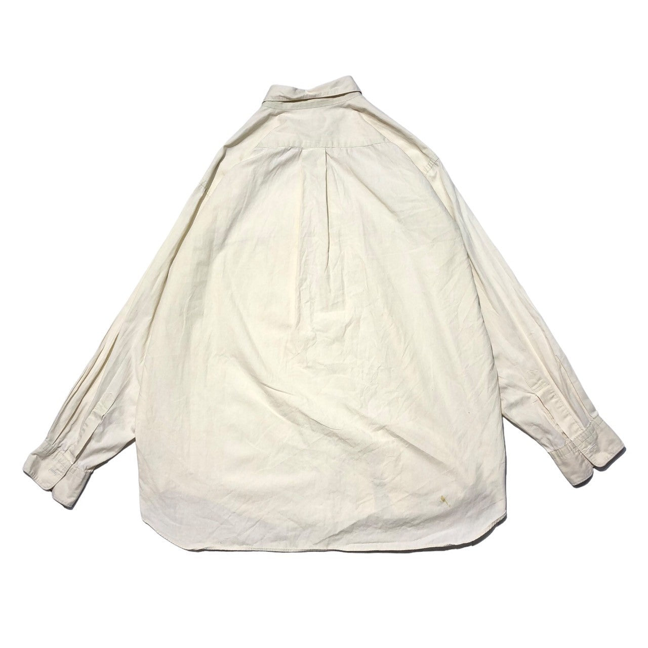 COMME des GARCONS HOMME(コムデギャルソンオム) 80~90's  vintage cotton overshirt ヴィンテージ コットン オーバーシャツ 切りっぱなし 無地 切替 ベージュ