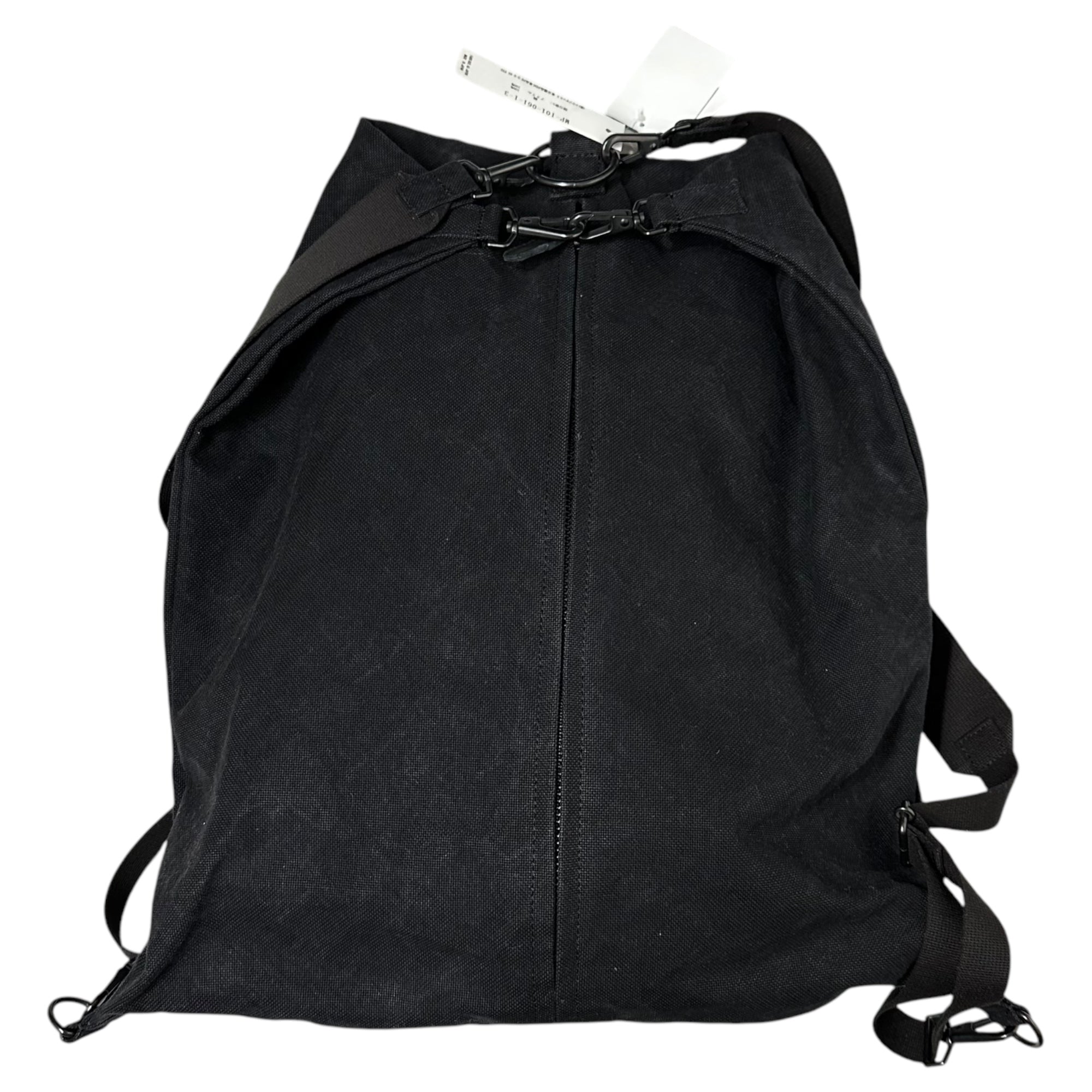 Y's for men(ワイズフォーメン) 25SS C6 CANVAS BIO MILITARY RUCKSACK キャンバス バイオ ミリタリー リュック サック バックパック MP-I01-061-1-03 FREE ブラック タグ付属 国内参考定価72,600円(税込)