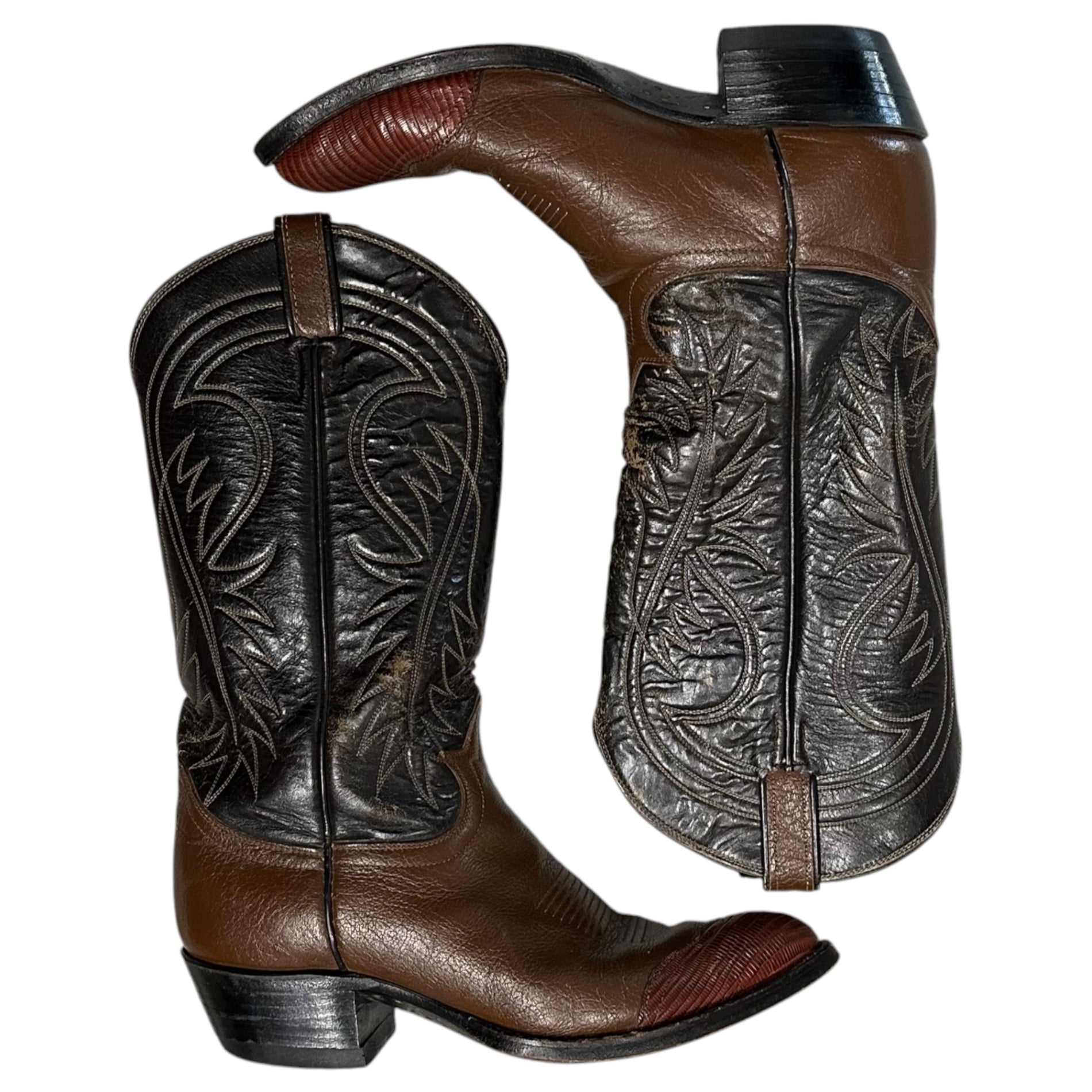TONY LAMA(トニーラマ) 1980's Western Boots - Lizard Toes