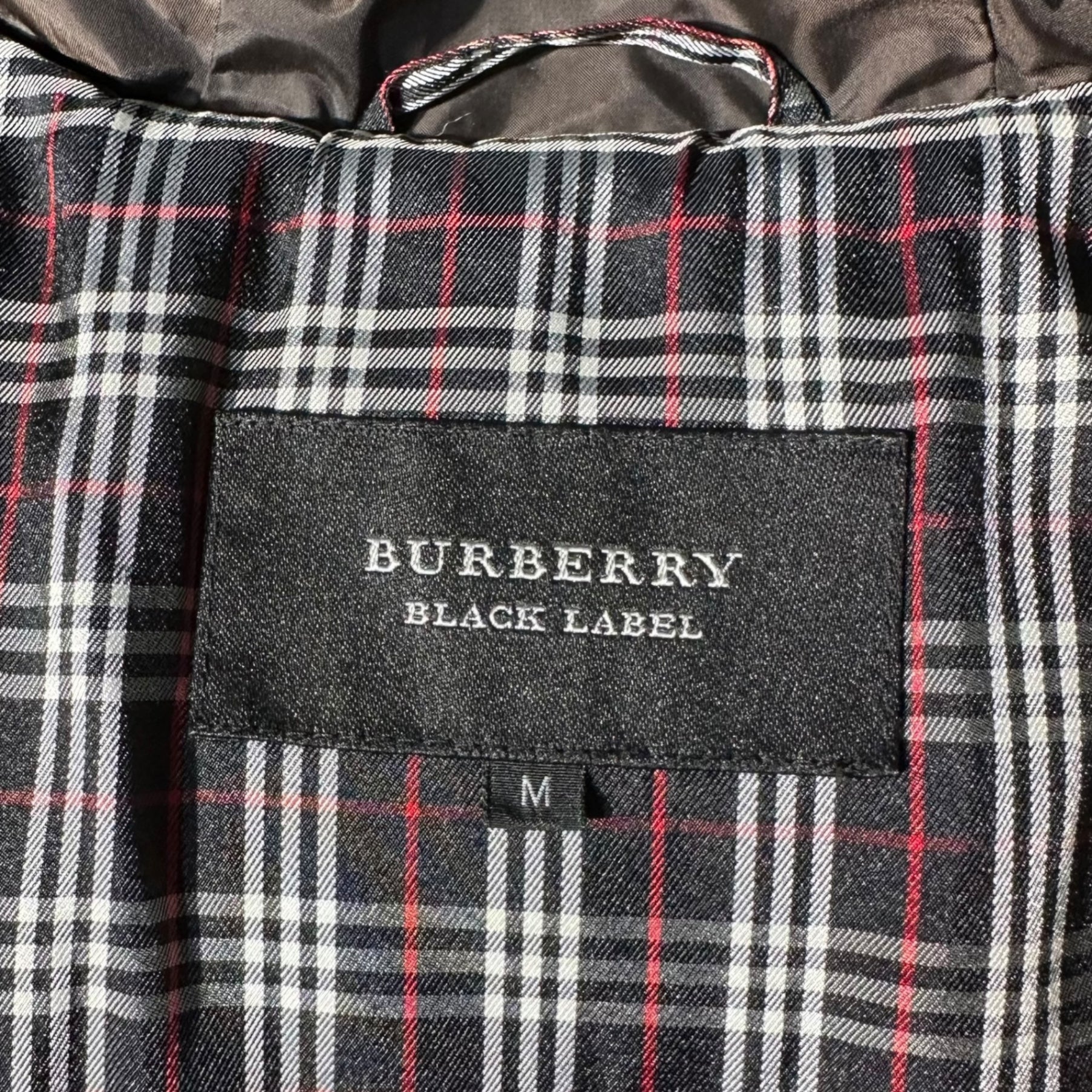 BURBERRY BLACK LABEL(バーバリーブラックレーベル) Check Lining White Goose Down Jacket チェック ライニング ホワイトグース ダウン ジャケット BMP45-339-58 M ブラウン コート