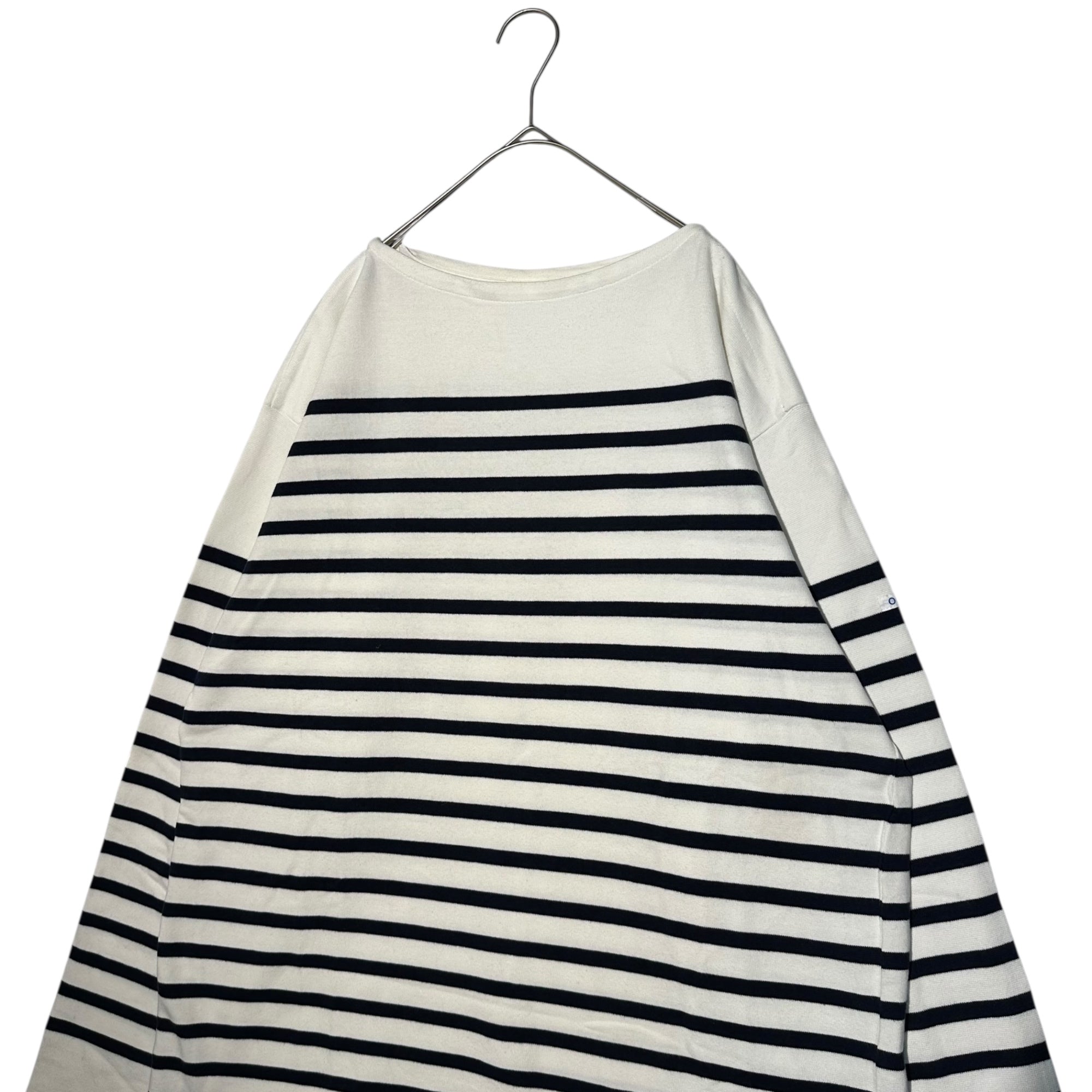 ORCIVAL(オーシバル) ボートネック ボーダー カットソー 3(L程度) ホワイト×ネイビー