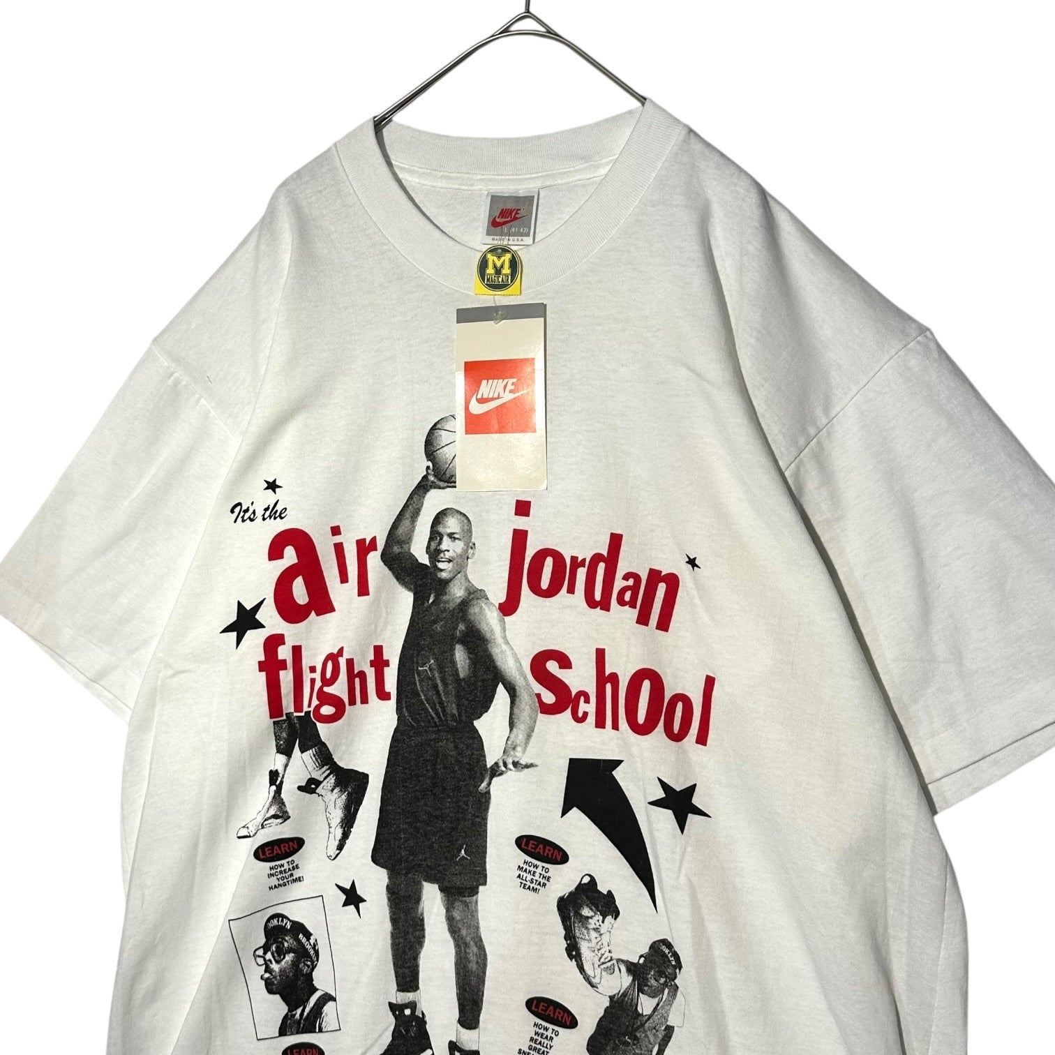 NIKE(ナイキ) 90's Michael Jordan & Spike Lee マイケル ジョーダン スパイク リー Tシャツ 1TGA-78 L ホワイト 90年代 ヴィンテージ デッドストック