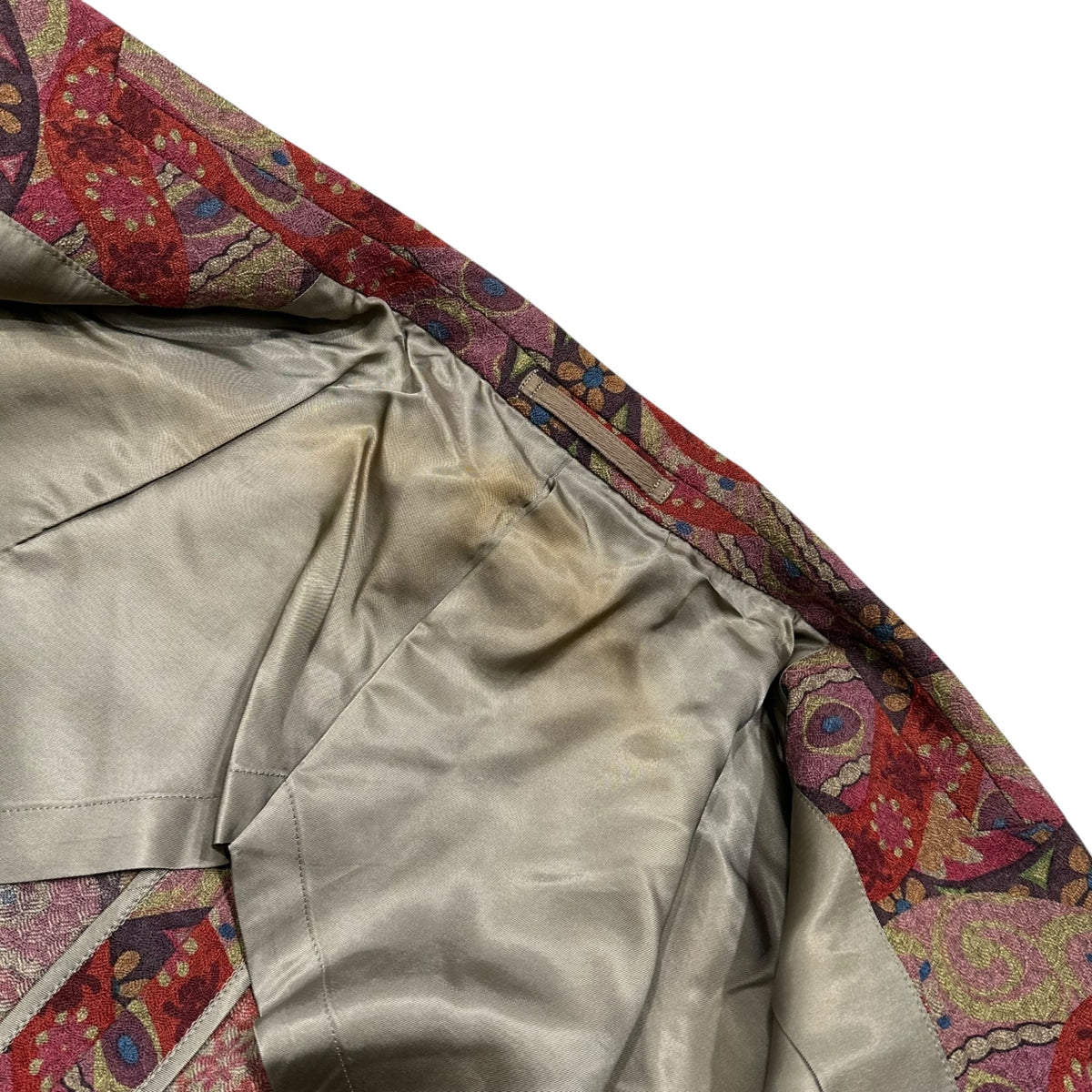 COMME des GARCONS HOMME PLUS(コムデギャルソンオムプリュス) 2001AW Psychedelic Period All-Over Print Tailored Jacket サイケ 期 総柄 テーラード ジャケット PC-J009 M レッド AD2001 00s アーカイブ