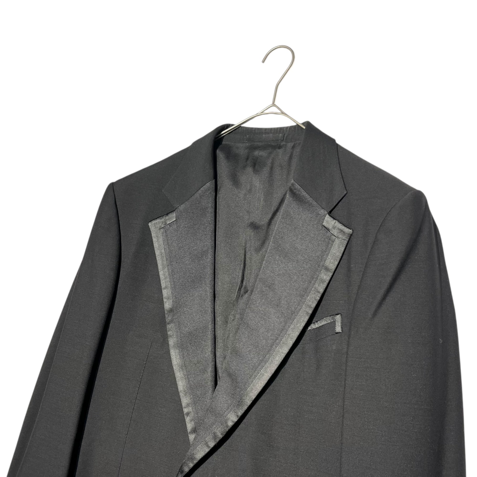 GUCCI(グッチ) Wool Mohair Satin Lapel Tuxedo Setup ウール モヘア サテンラペル タキシード 121343.Z9020 52(XL程度) ブラック スーツ ジャケット スラックス