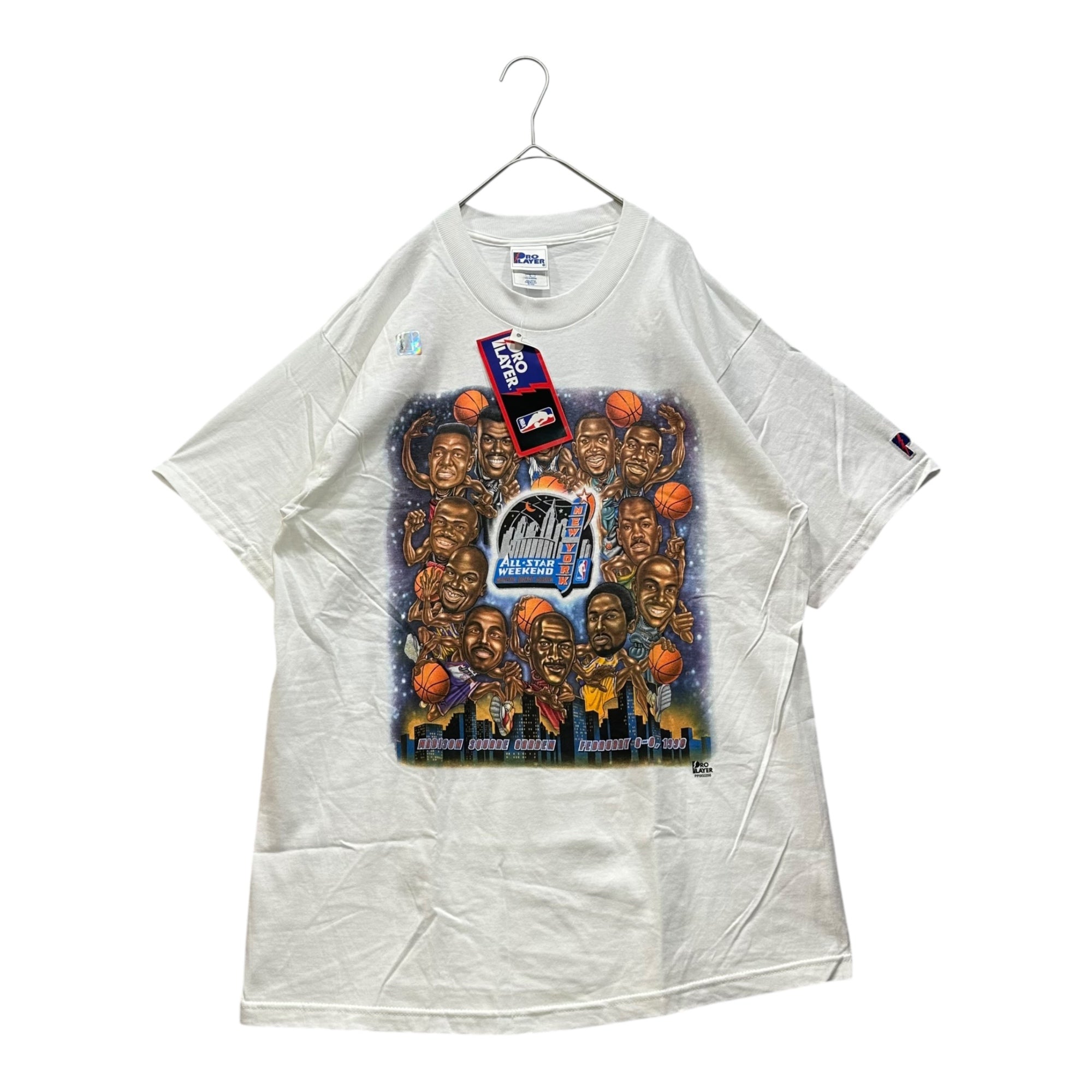 VINTAGE(ヴィンテージ) 1998 All-Star Weekend New York Print T-Shirt 98年代 オールスター ウィークエンド ニューヨーク プリント Tシャツ L ホワイト デッドストック