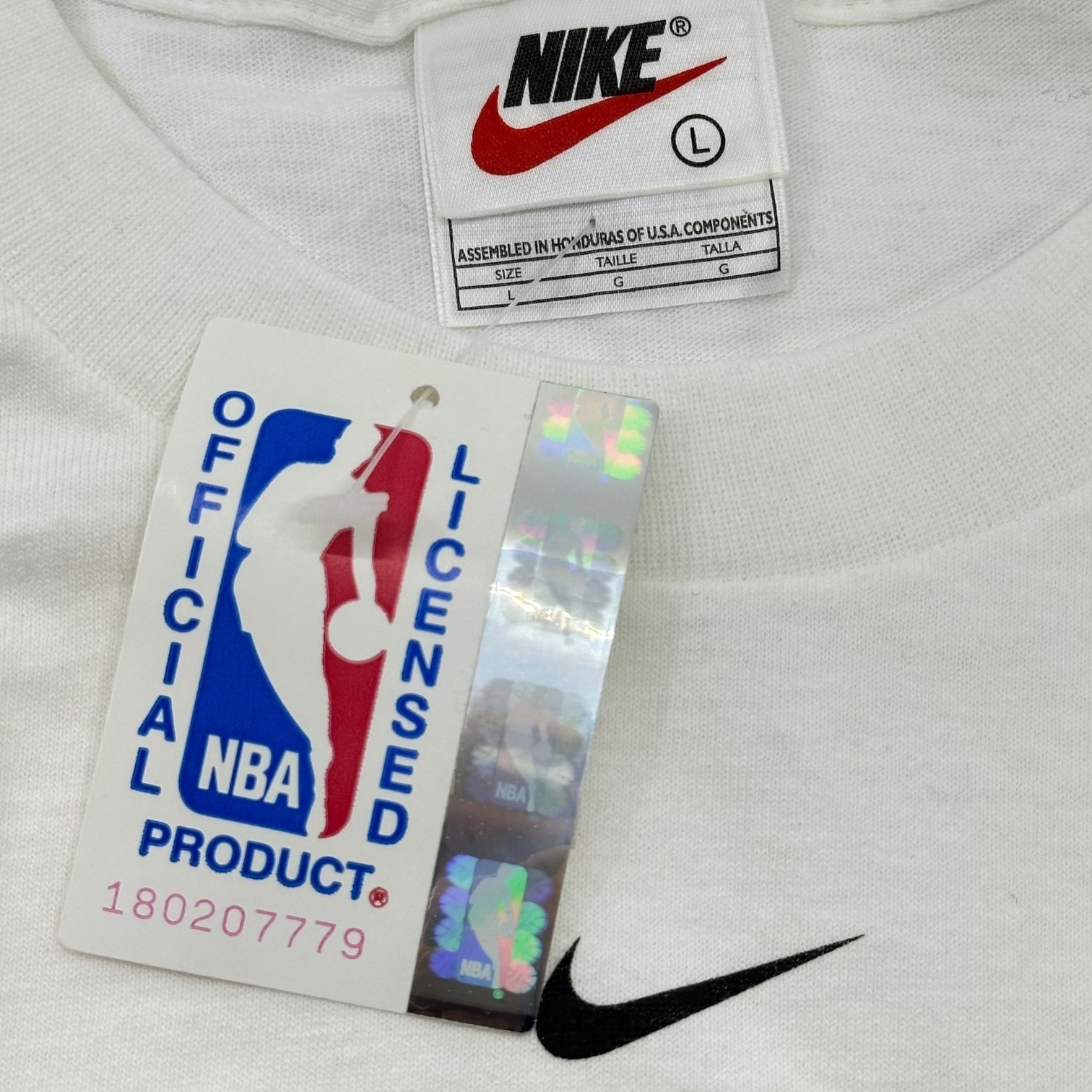 NIKE(ナイキ) 1998 EASTERN CONFERENCE CHAMPIONS Chicago Bulls Tee シカゴ ブルズ Tシャツ L ホワイト 90’s 90年代 ヴィンテージ デッドストック NBA