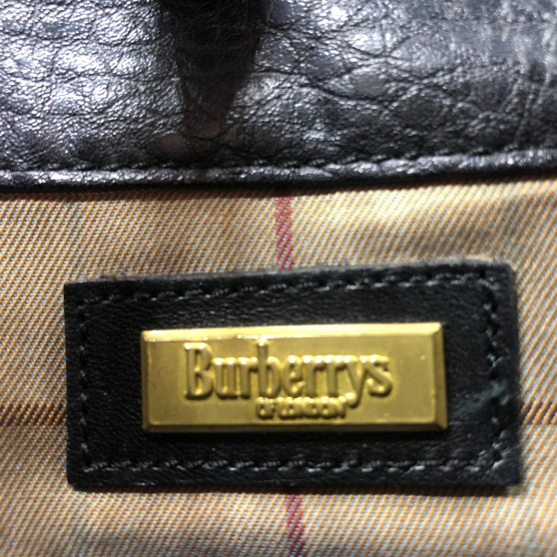 Burberrys(バーバリーズ) 90's horse logo leather shoulder bag ホースロゴ レザー ショルダー バッグ ヴィンテージ ブラック