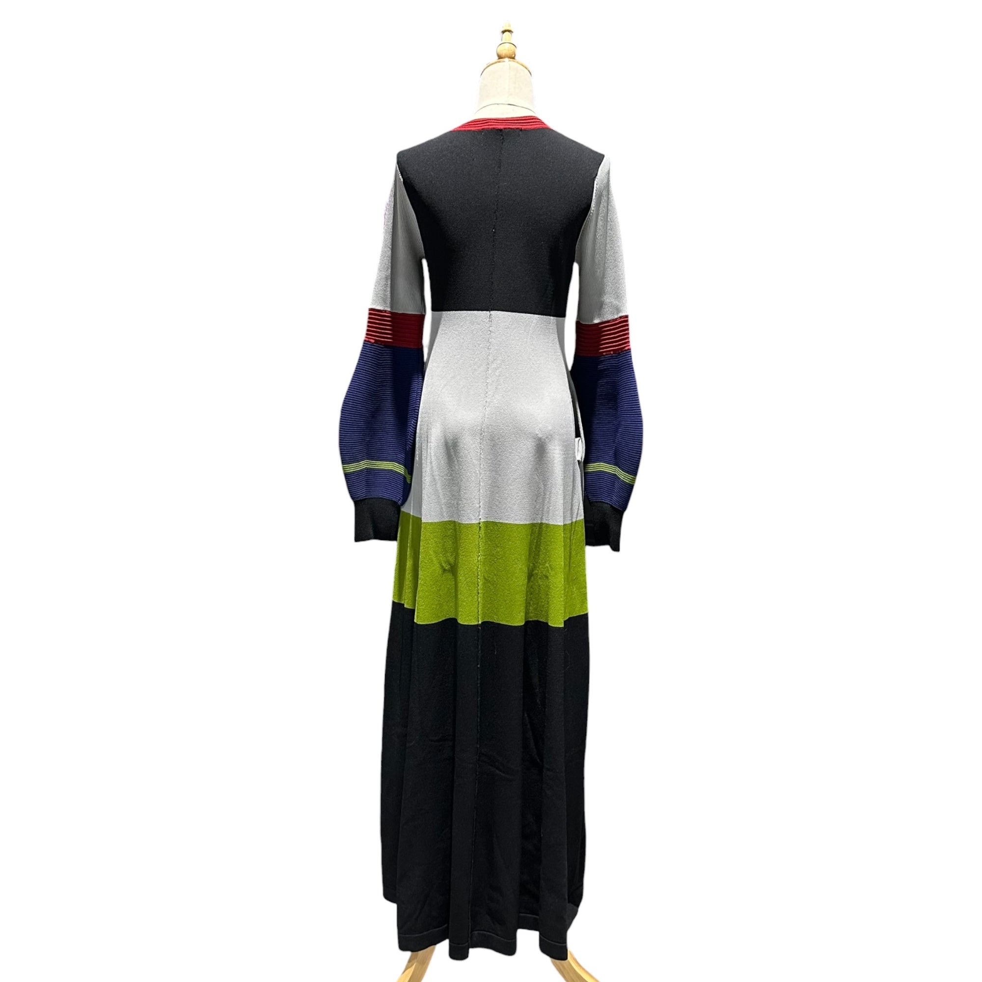 UN3D.(アンスリード) BALLOON SLEEVE KNIT OP バルーンスリーブ ニット ワンピース 522410300701-01 38(M程度) マルチカラー