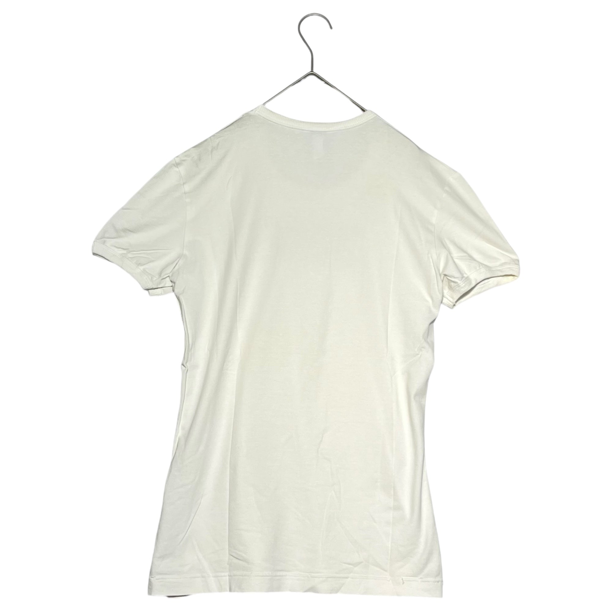 DOLCE&GABBANA(ドルチェ&ガッバーナドルガバ) BOXE stretch ringer t-shirt ストレッチ リンガー Tシャツ M11312 / OMD27-B S ホワイト