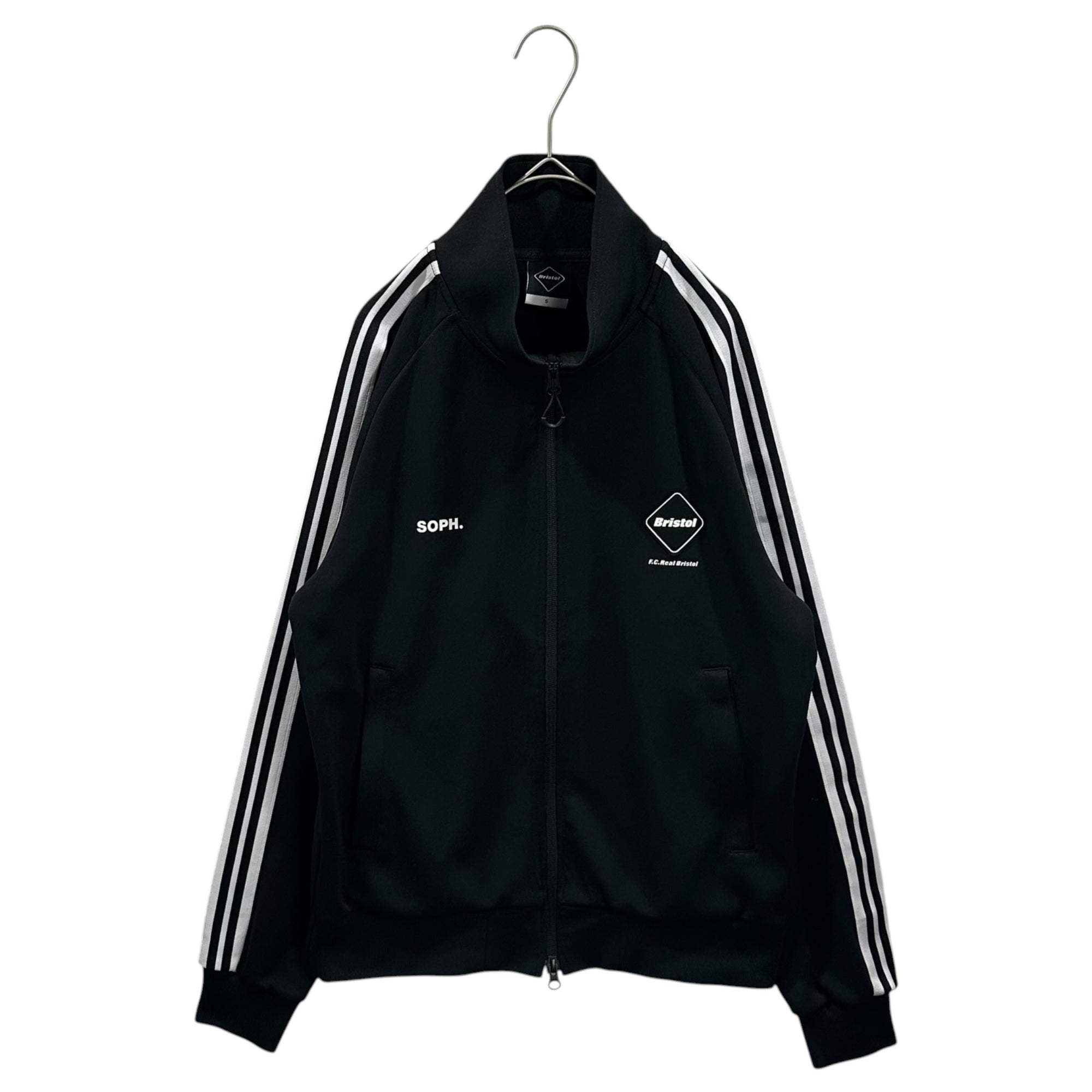F.C.Real Bristol FCRB(エフシーレアルブリストル)  2024SS TRAINING TRACK JACKET トレーニング トラック ジャケット FCRB-240012 S ブラック×ホワイト 参考定価26,400円(税込)
