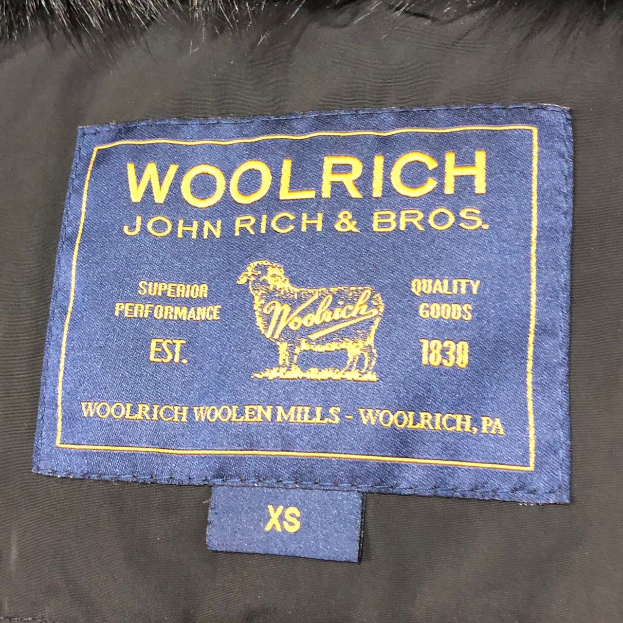 WOOLRICH(ウールリッチ) LUXURY VANCOUVER/フォックスファーダウンコート/ダウンジャケット 1502253 XS ブラック WOOLRICH WOOLEN MILLS
