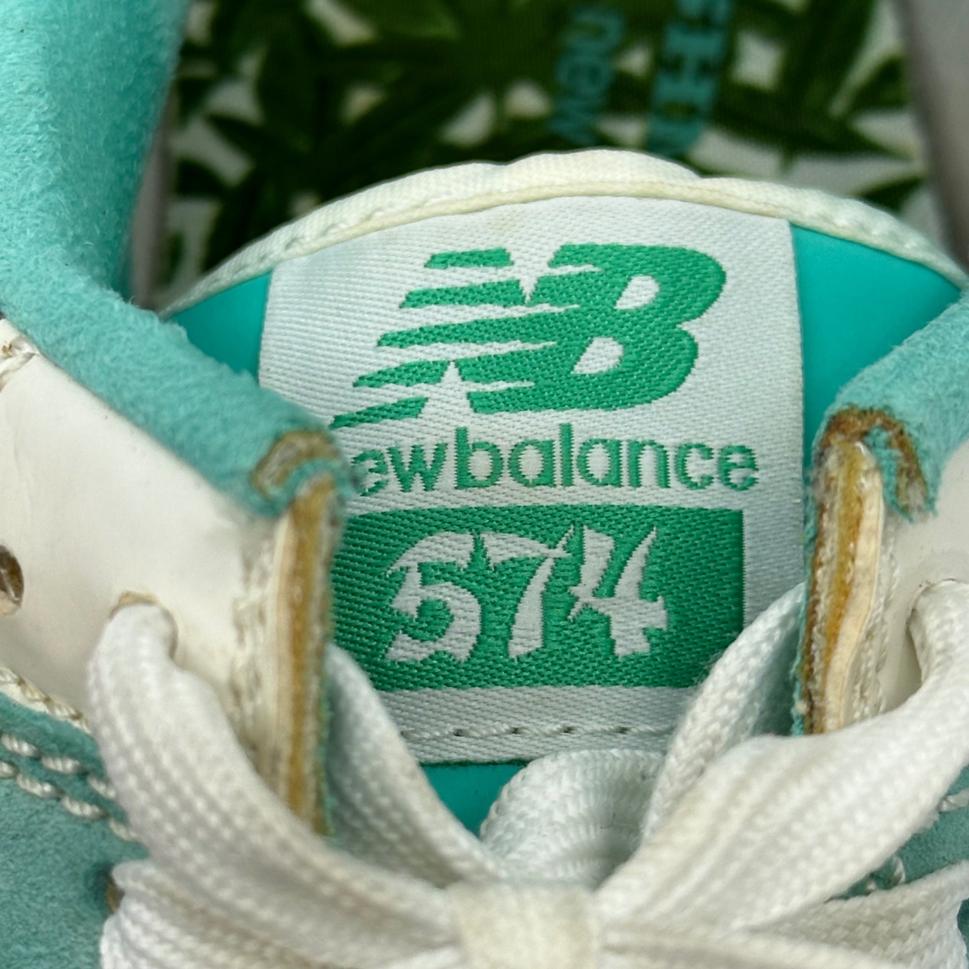 NEW BALANCE×mita sneakers×Oshmans(ニューバランス×ミタスニーカーズ×オッシュマンズ) ML574MO "Mojito" 別注 スニーカー モヒート ML574MO 27cm ライトグリーン