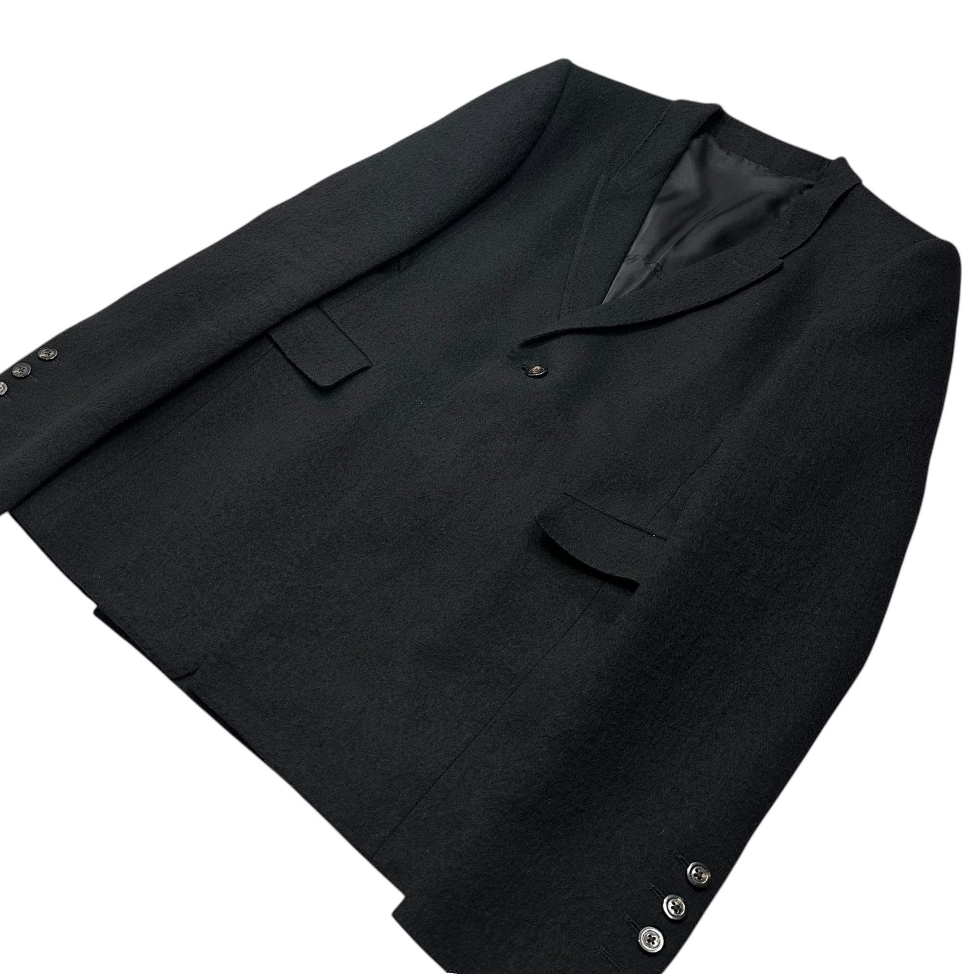 Rick Owens(リックオウエンス) Cotton-Wool Brushed 1B Blazer Jacket