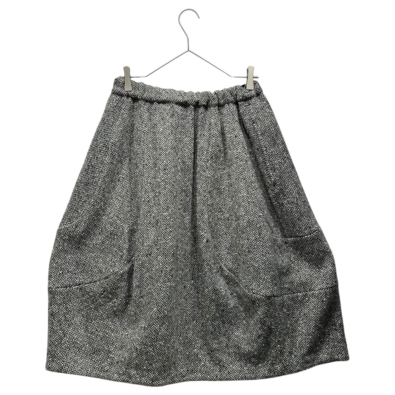 COMME des GARCONS COMME des GARCONS(コムデギャルソンコムデギャルソン) 18AW Wool Nylon Tweed Easy Skirt ウール ナイロン ツイード イージー スカート RB-S019 XS グレー AD2018