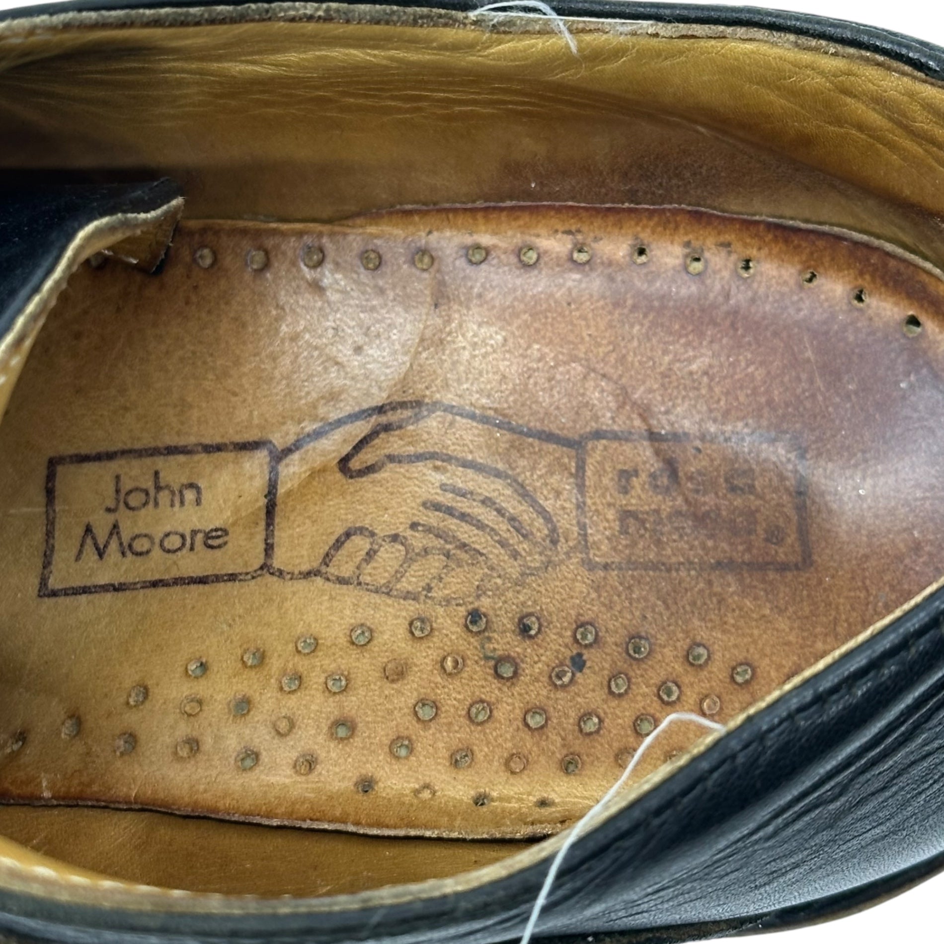 JOHN MOORE(ジョンムーア) Toe Strap Patch Combat Shoes トゥー