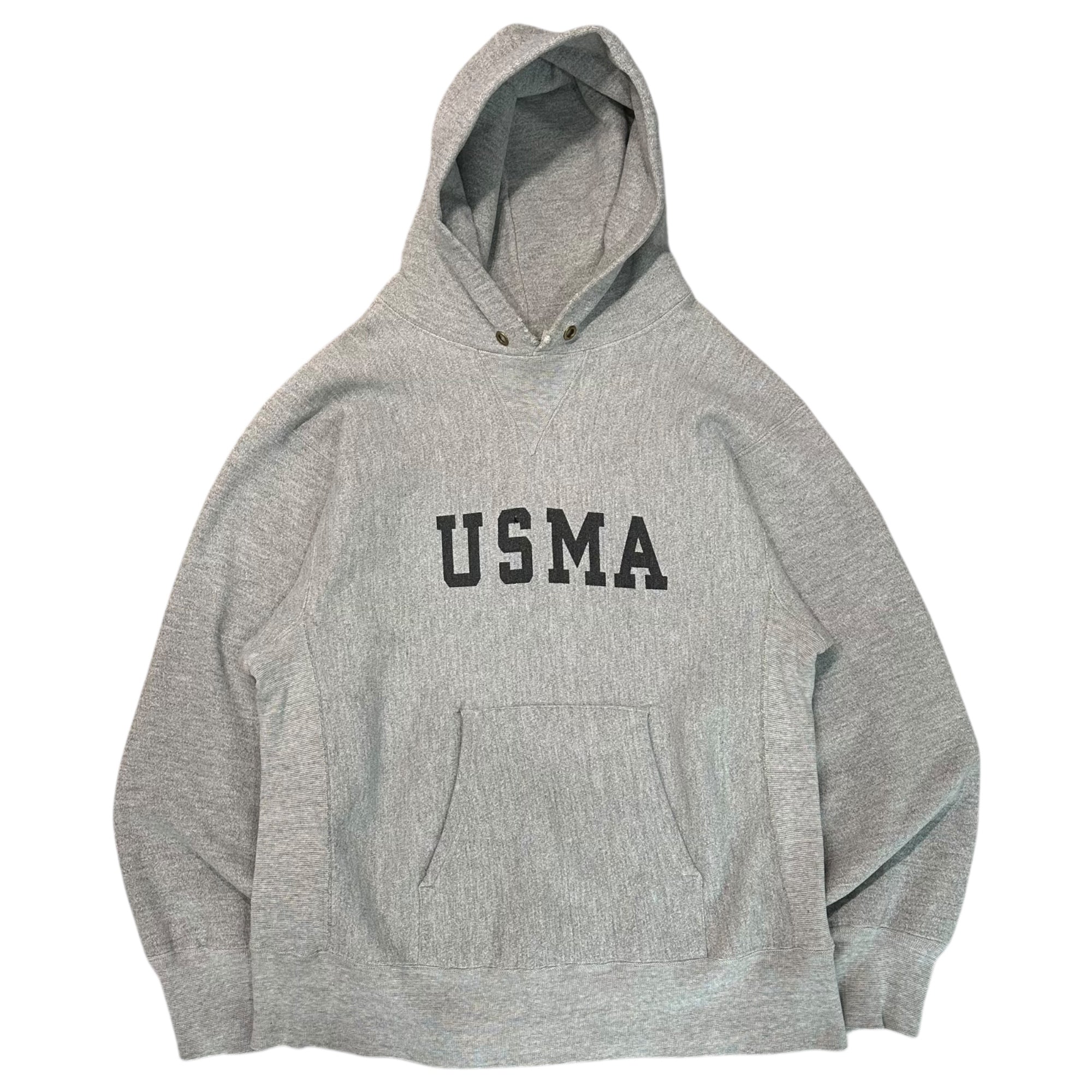 Champion(チャンピオン) 80's "USMA" REVERSE WEAVE HOODIE ヴィンテージ リバースウィーブ パーカー L グレー 80年代 トリコタグ