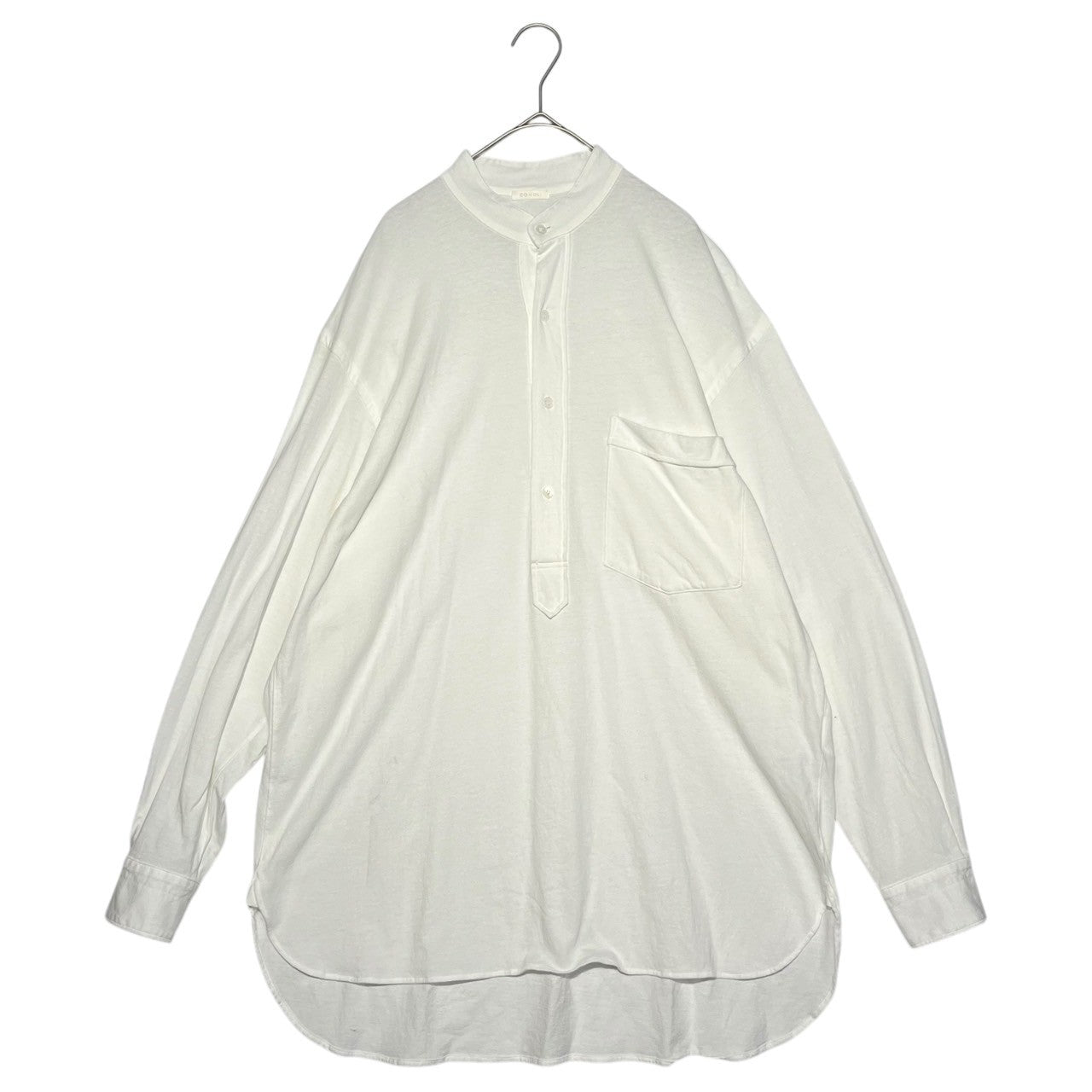 COMOLI(コモリ) 24SS Cotton jersey pullover shirt コットン ジャージ プルオーバー シャツ Z01-05025 1(S程度) ホワイト