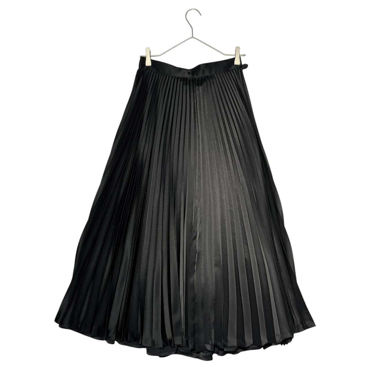 noir kei ninomiya(ノワールケイニノミヤ) 23AW pleated long skirt プリーツ ロング スカート ベルト 3L-S002 S ブラック AD2023コムデギャルソン