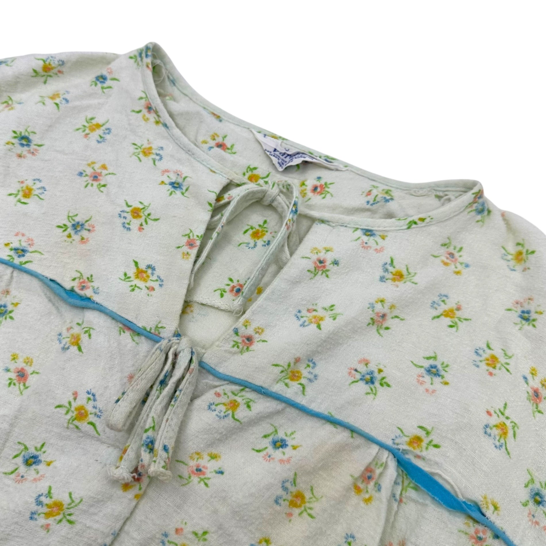 VINTAGE(ヴィンテージ) 70's flower printed lomg onepiece 花柄の長袖ロング丈ワンピース 38(M~L程度) グリーン