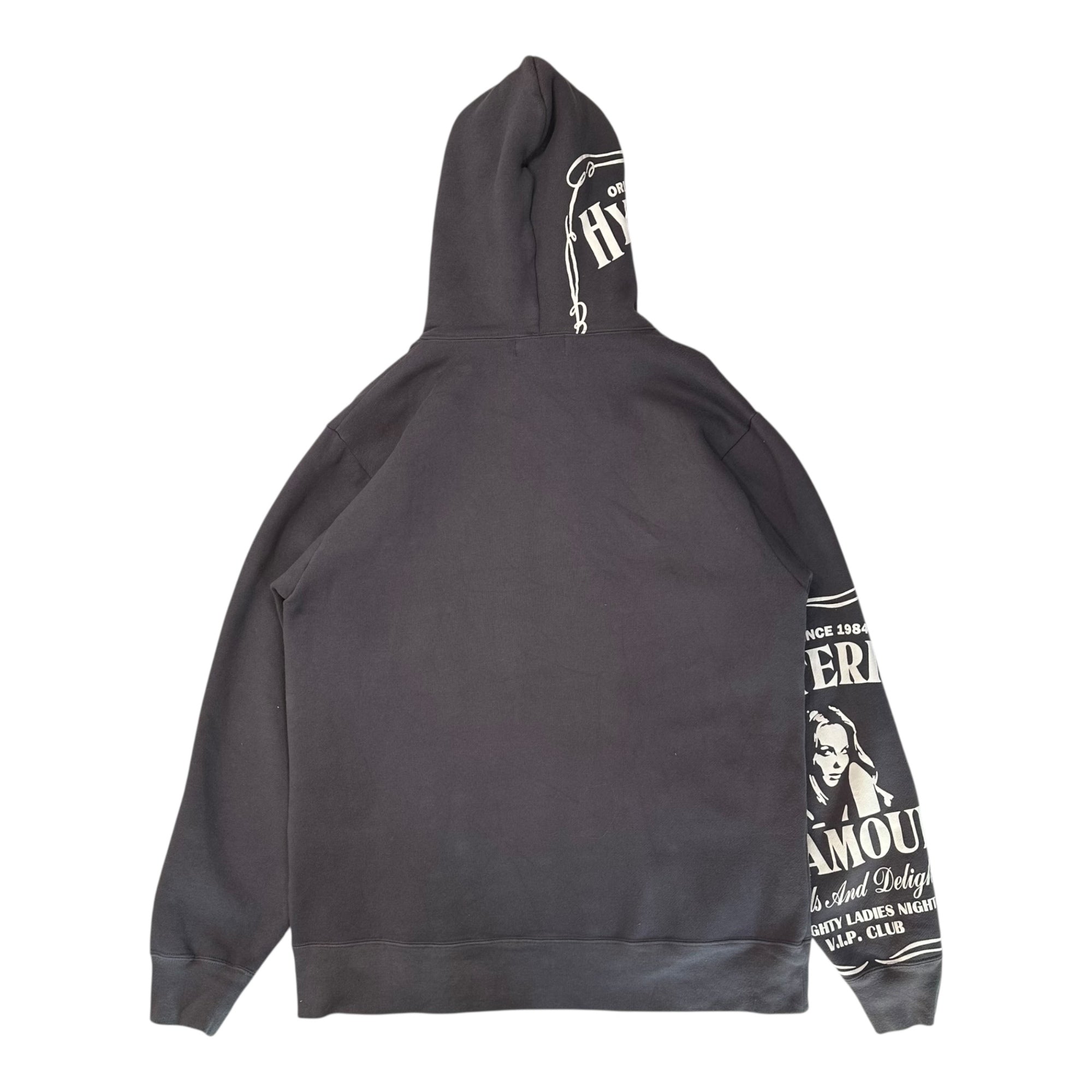 HYSTERIC GLAMOUR(ヒステリックグラマー) HYS WHISKY Hoodie ヒスガール プリント プルオーバー パーカー 02243CF04 L グレー
