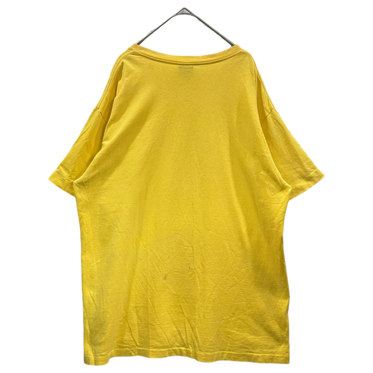 STUSSY(ステューシー) 1990's Pixel-Logo Crewneck S/S T-Shirt 90年代 ピクセル ロゴ クルーネック S/S Tシャツ L イエロー×ブルー 90s オールド OLD STUSSY ヴィンテージ シングルステッチ 紺タグ