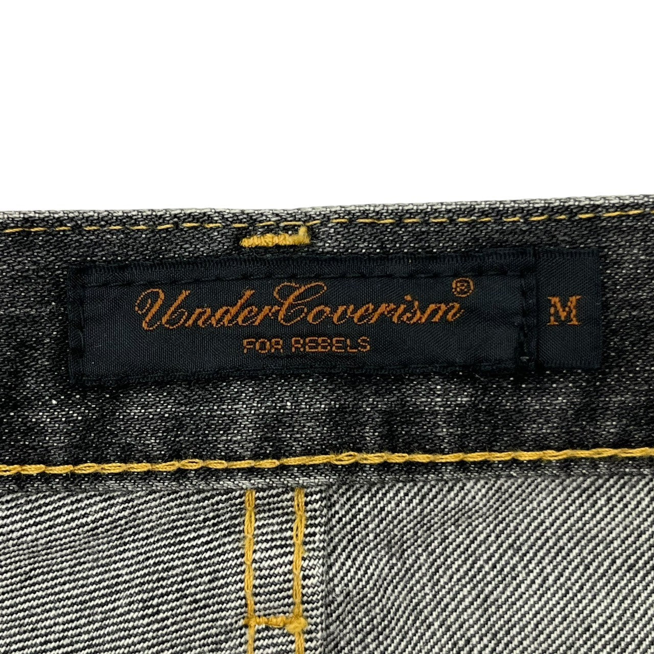 UNDERCOVERISM(アンダーカバイズム) 03SS SCAB Vintage processed denim pants スキャブ期 ヴィンテージ加工 デニムパンツ E216-P6 M ブラック フレア ブーツカット