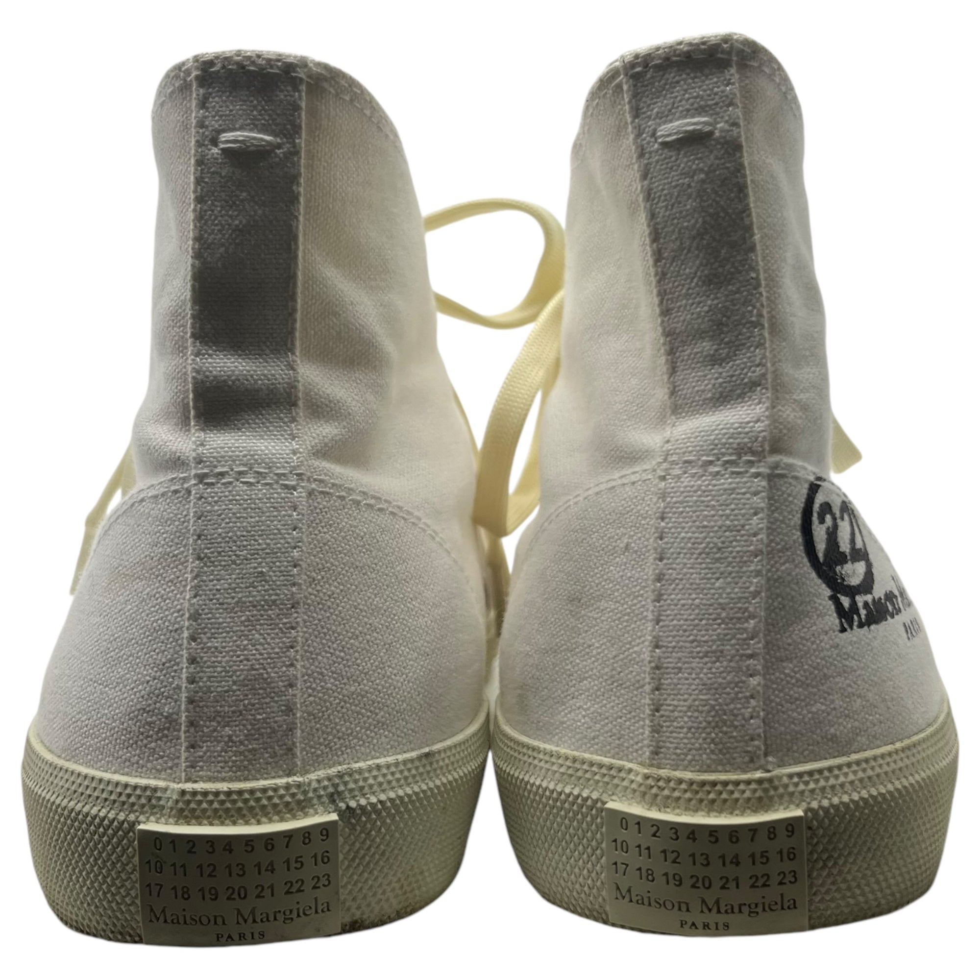 MAISON MARGIELA(メゾンマルジェラ) Tabi high top sneakers 足袋 ハイ トップ スニーカー S57WS0253  42(27.0cm程度) ホワイト ハイカット