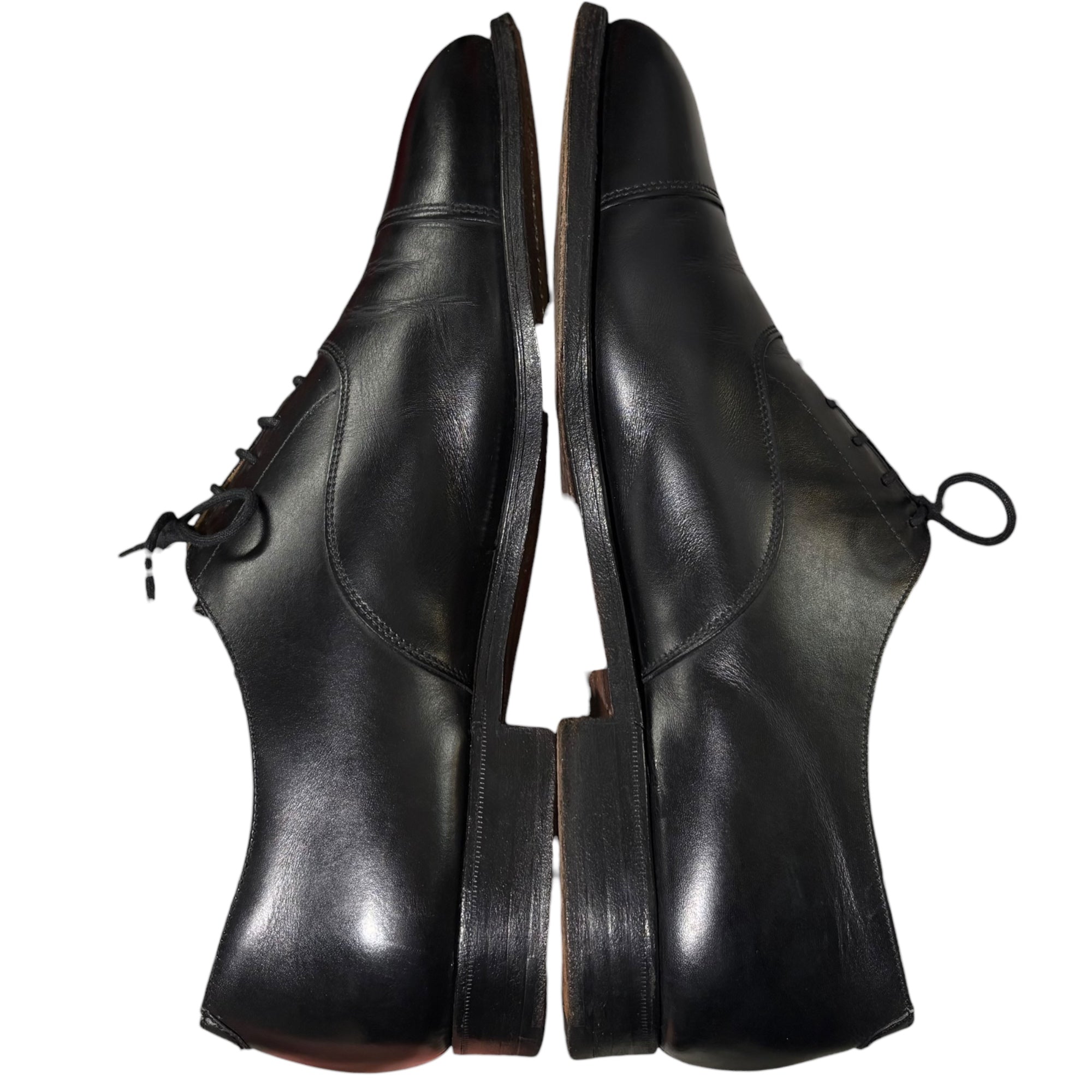 CROCKETT&JONES(クロケット&ジョーンズ) BEDFORD ベッドフォード ストレートチップ 内羽 レザー シューズ 8488 8 1/2 ブラック 革靴 キャップトゥ