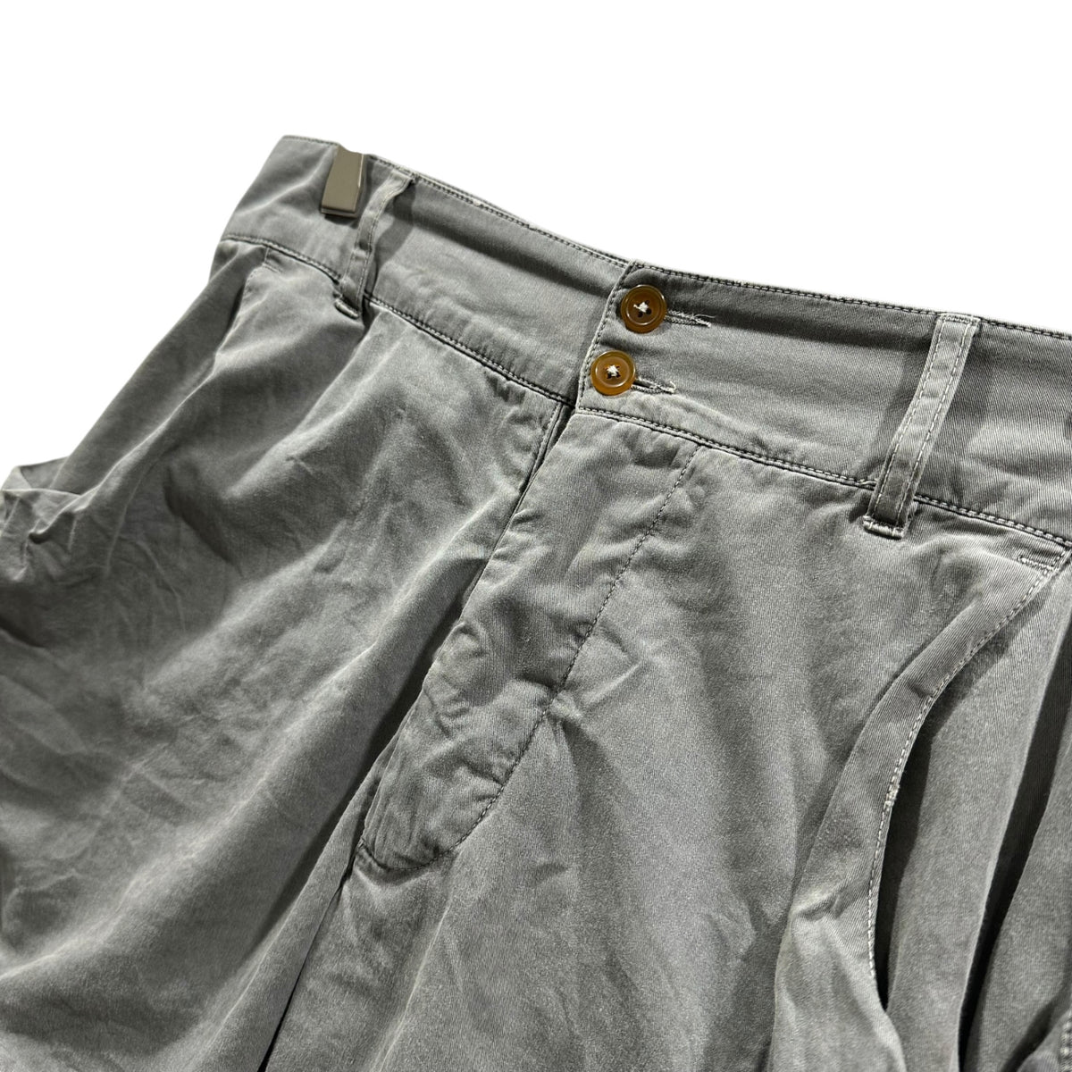 Vivienne Westwood MAN(ヴィヴィアンウエストウッドマン) ARCHIVE Collection Asymmetric Cotton Shorts コレクション アシンメトリー コットン ショーツ 4447-2705 46 グレー ライカ 初期生産品 ハーフパンツ