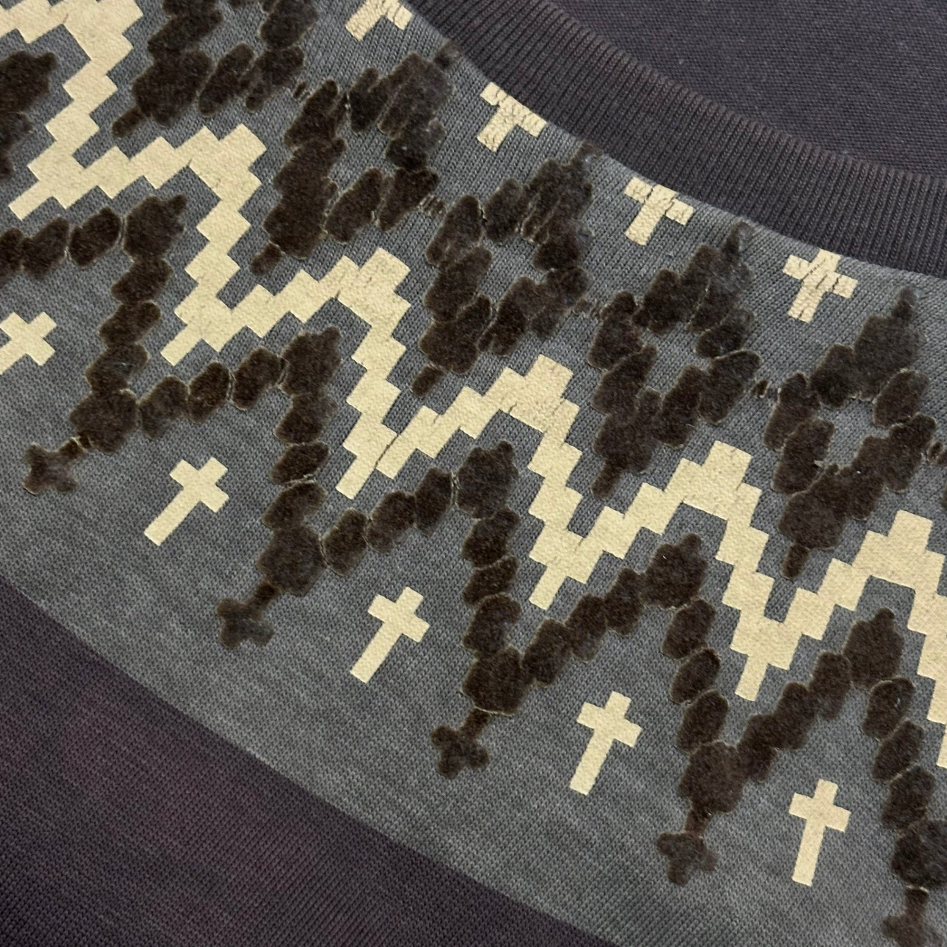 NUMBER (N)INE(ナンバーナイン) 2002AW ”NOWHERE MAN” Nordic L/S Tee ジョージ期 ノルディック 長袖 Tシャツ 4 ブラウン 00's ノーウェアマン