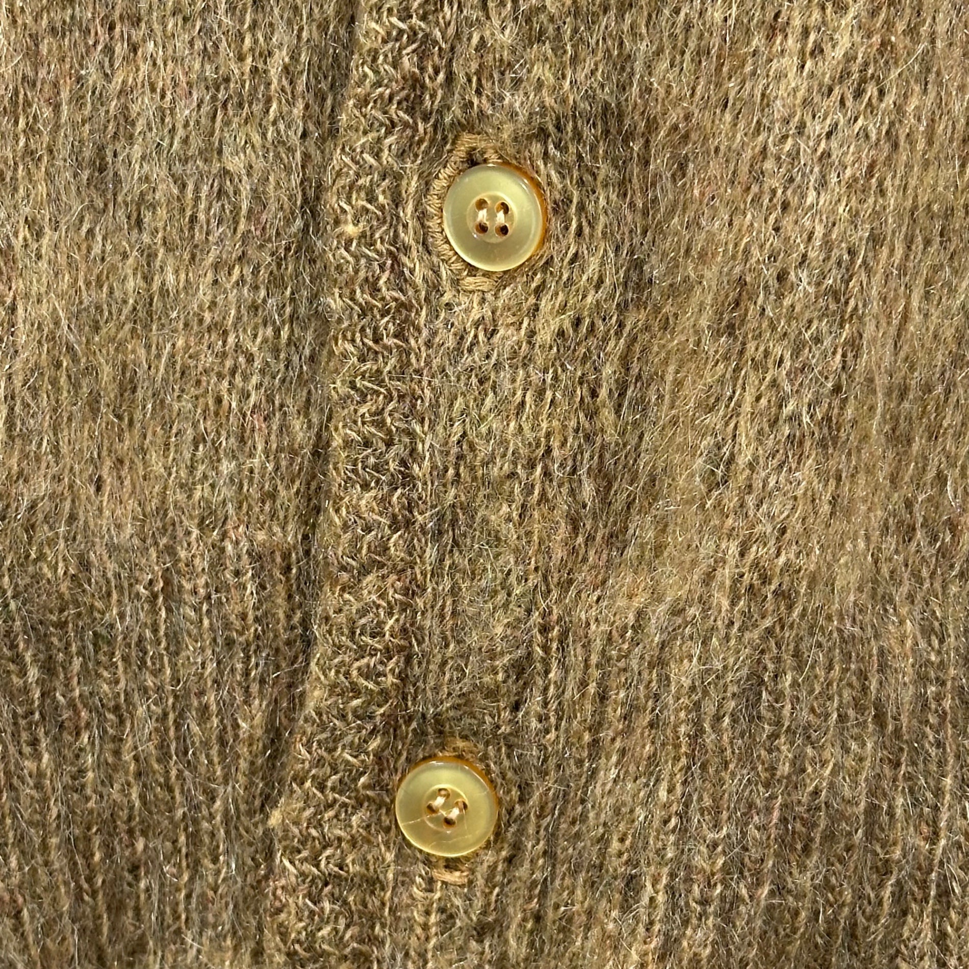 BRENT(ブレント) 60's Shaggy Mohair Cardigan シャギー モヘア カーディガン M ブラウン 60年代 MONTGOMERY WARD