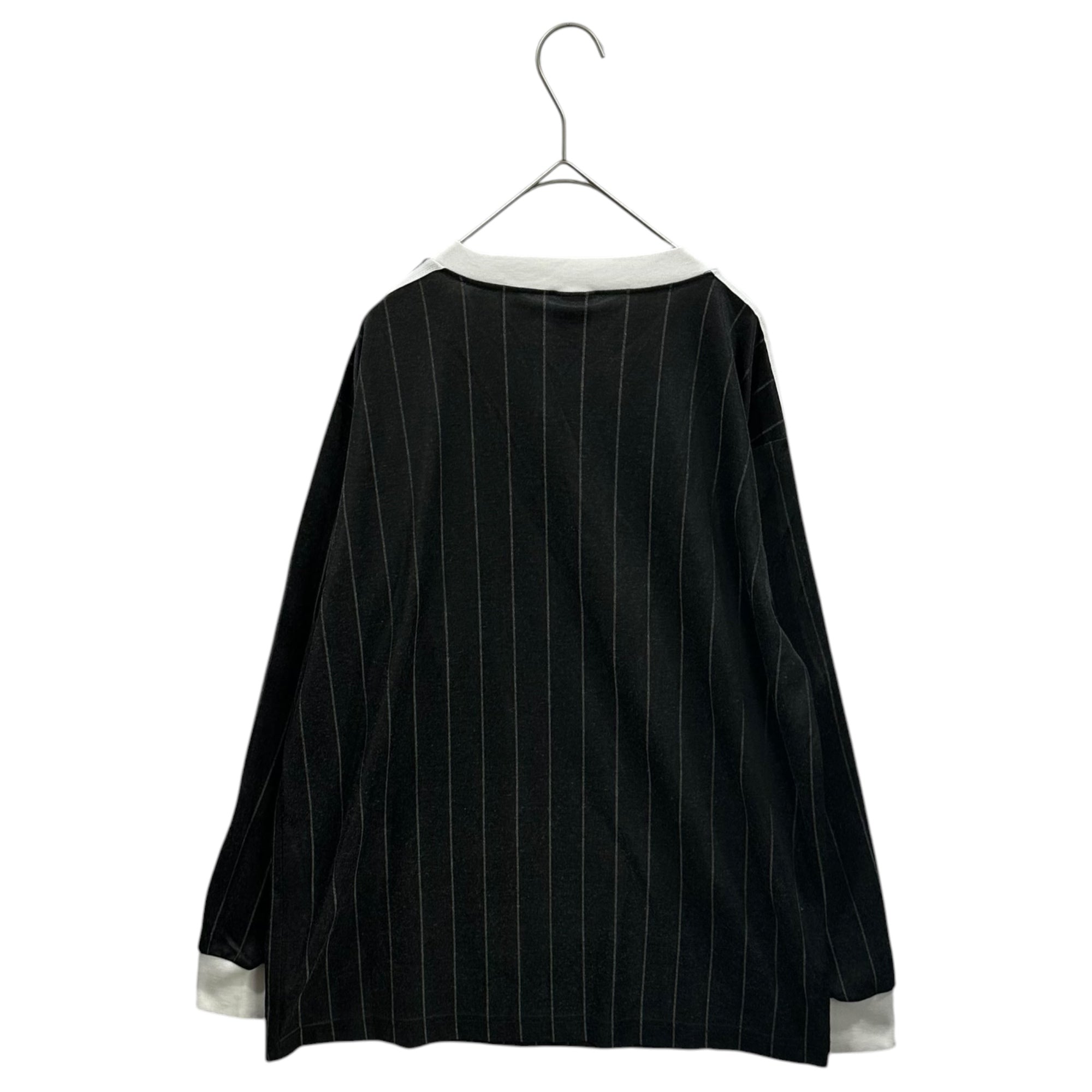 adidas(アディダス) 1980's Three-Line Truck Top 三本ライン トラック トップ カットソー L ブラック×ホワイト MADE IN USA 万国旗タグ 80年代