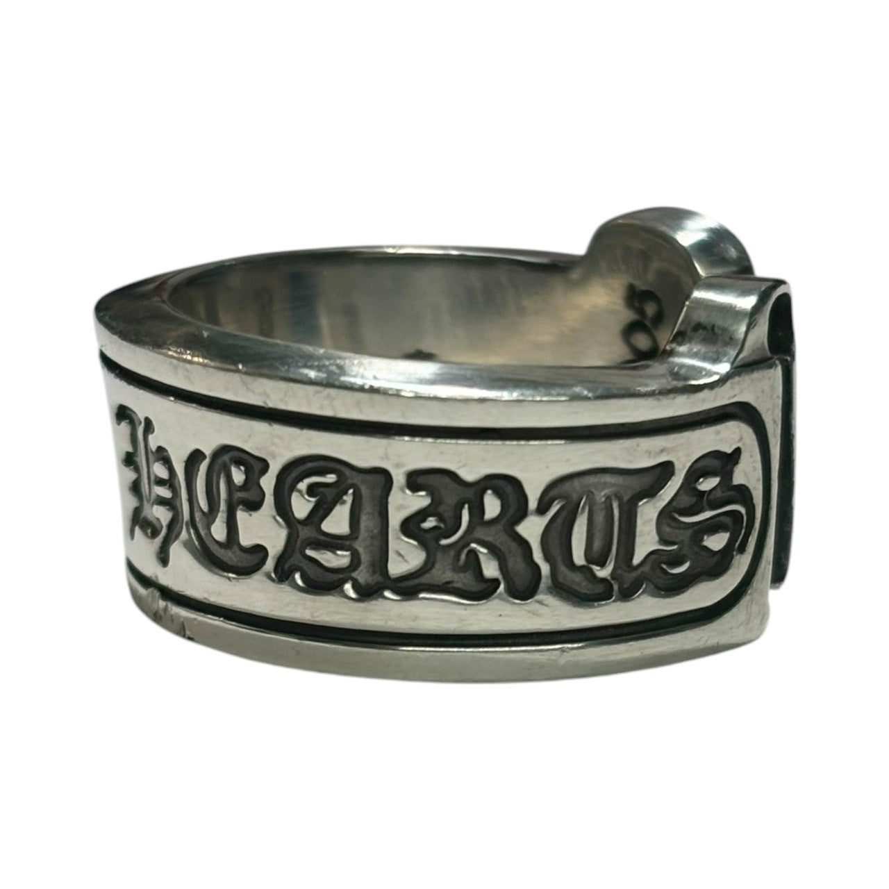 CHROME HEARTS(クロムハーツ) SCROLL LABEL RING ラージ スクロール ラベル リング 925 18号 シルバー