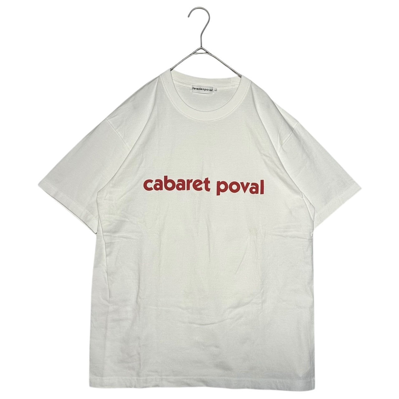 CABARET POVAL (キャバレーポバール) 24SS LOGO T-SHIRT ロゴプリントTシャツ 24SS-PVA-SP01 L ホワイト