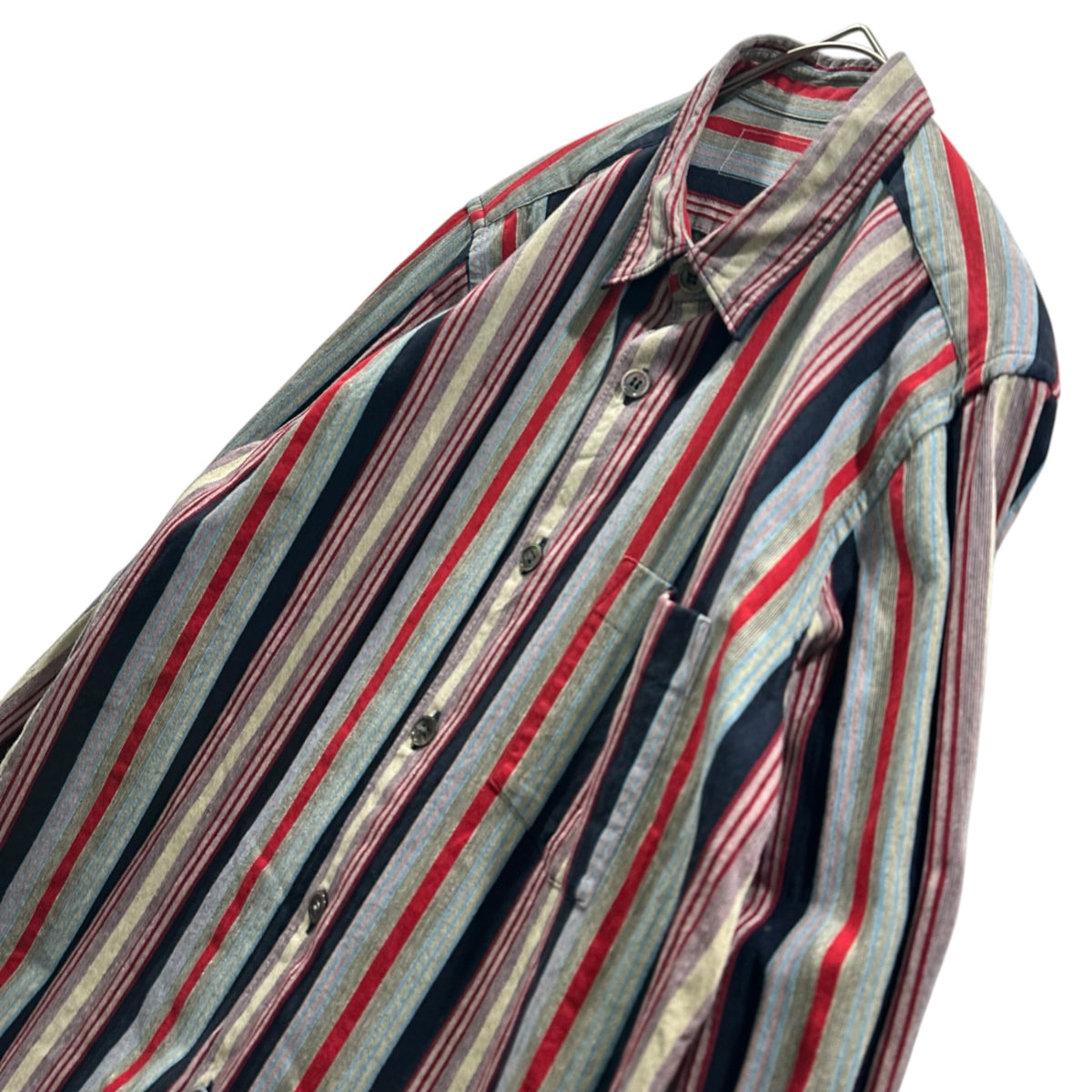 COMME des GARCONS HOMME(コムデギャルソンオム) 1990's Multi-Stripe L/S Shirt マルチ ストライプ 長袖 シャツ 表記無し(FREE) マルチ 90年代 田中オム