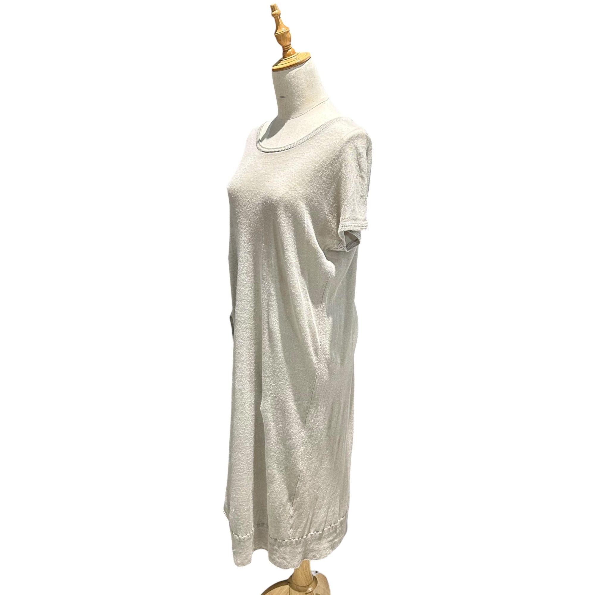 MM6 Maison Margiela(エムエムシックス) Asymmetrical Linen Knit Dress アシンメトリー リネン ニット ワンピース S ベージュ