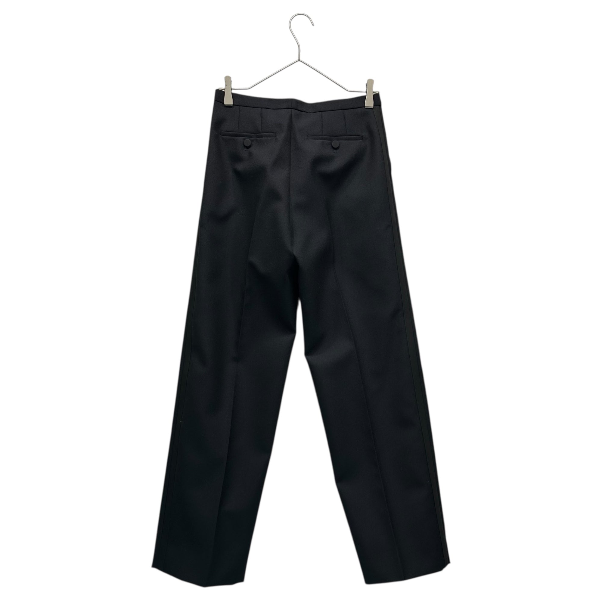 GUCCI(グッチ) Mohair Wool Side-Stripe Slacks モヘア ウール サイドライン スラックス 733843 38(M程度) チャコールグレー