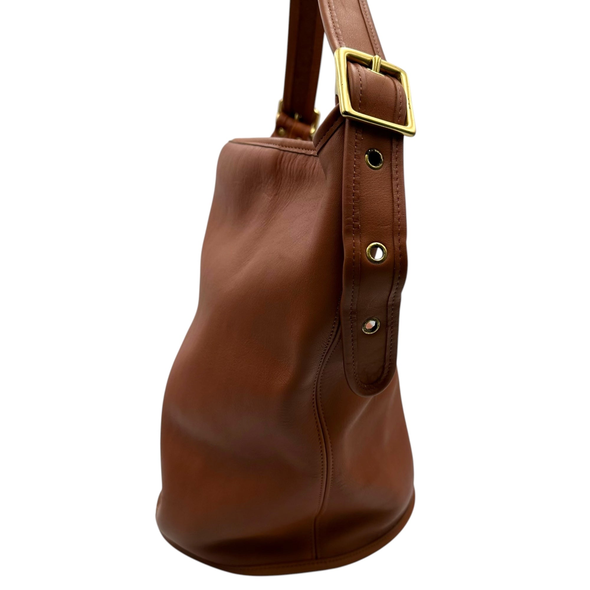 COACH(コーチ) OLD Bucket-style Leather Shoulder Bag バケツ型 レザー ショルダー バッグ 9085 ブラウン