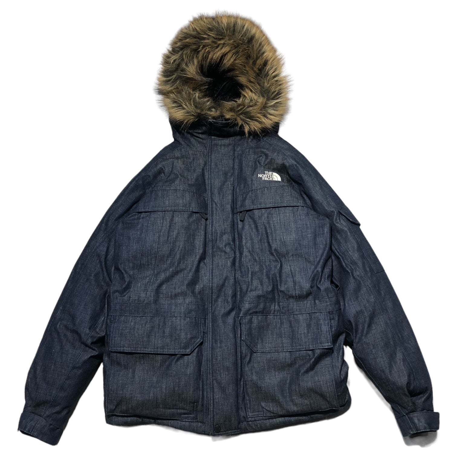 THE NORTH FACE(ノースフェイス) Denim McMurdo Parka デニム マクマードパーカー ダウン ND91736 L インディゴ