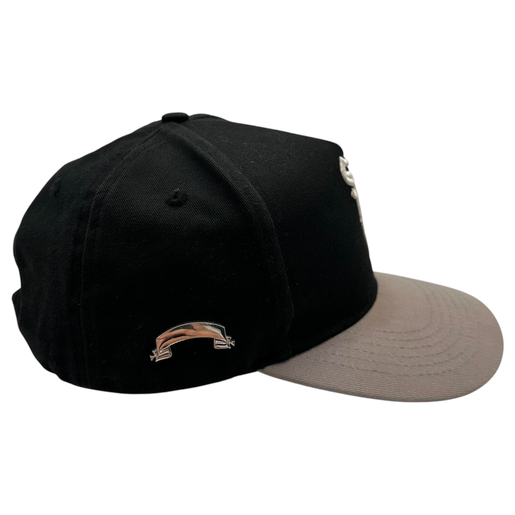 ASKYURSELF(アスクユアセルフ) Embroidered Baseball Cap 刺繍 ベースボール キャップ ブラック×グレー