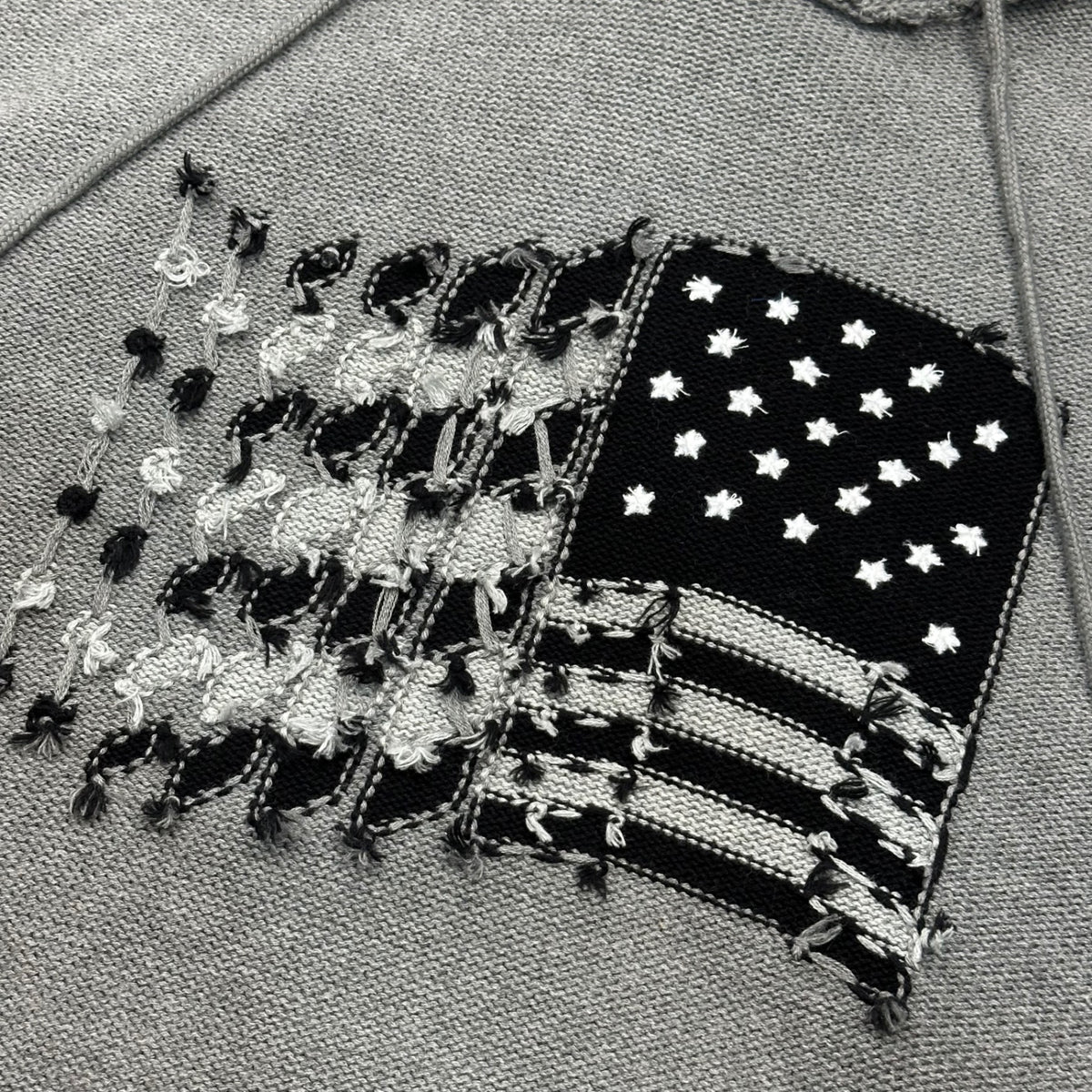 DAIRIKU(ダイリク) 2023AW America Knit Hoodie アメリカ ニット フーディ 23AW K-11 FREE グレー